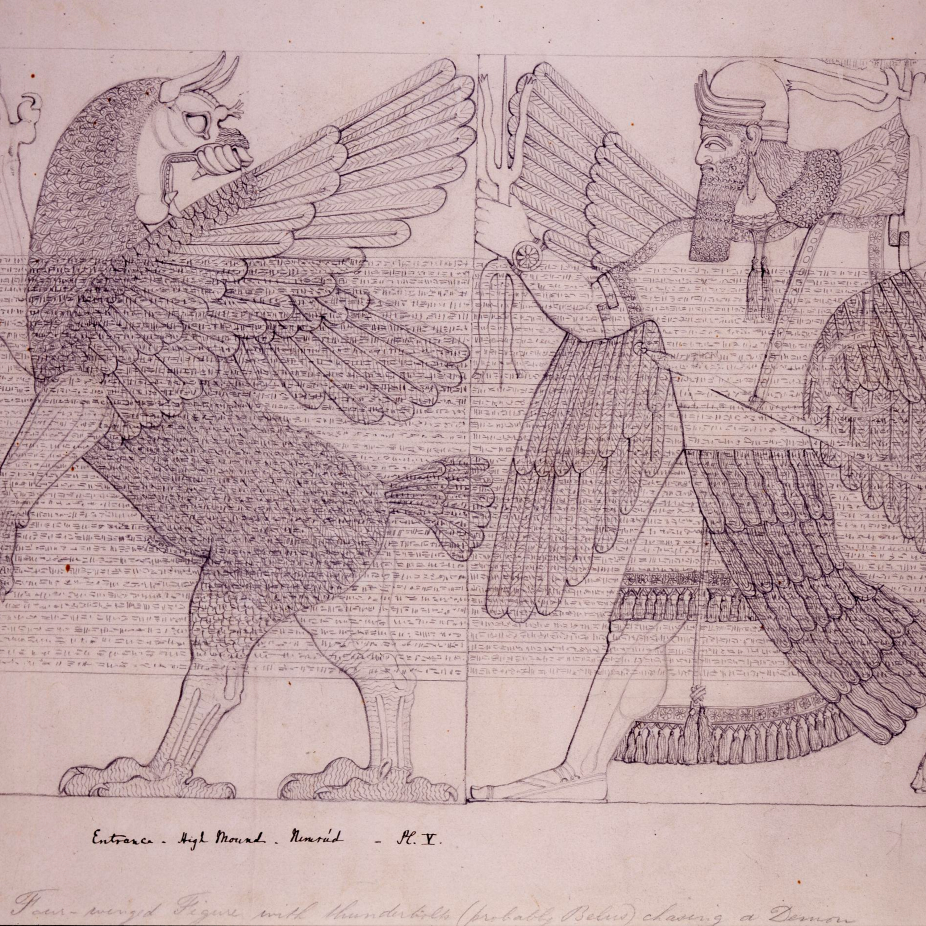 Assembly of Sumerian Gods, Anshar Calls for Marduk