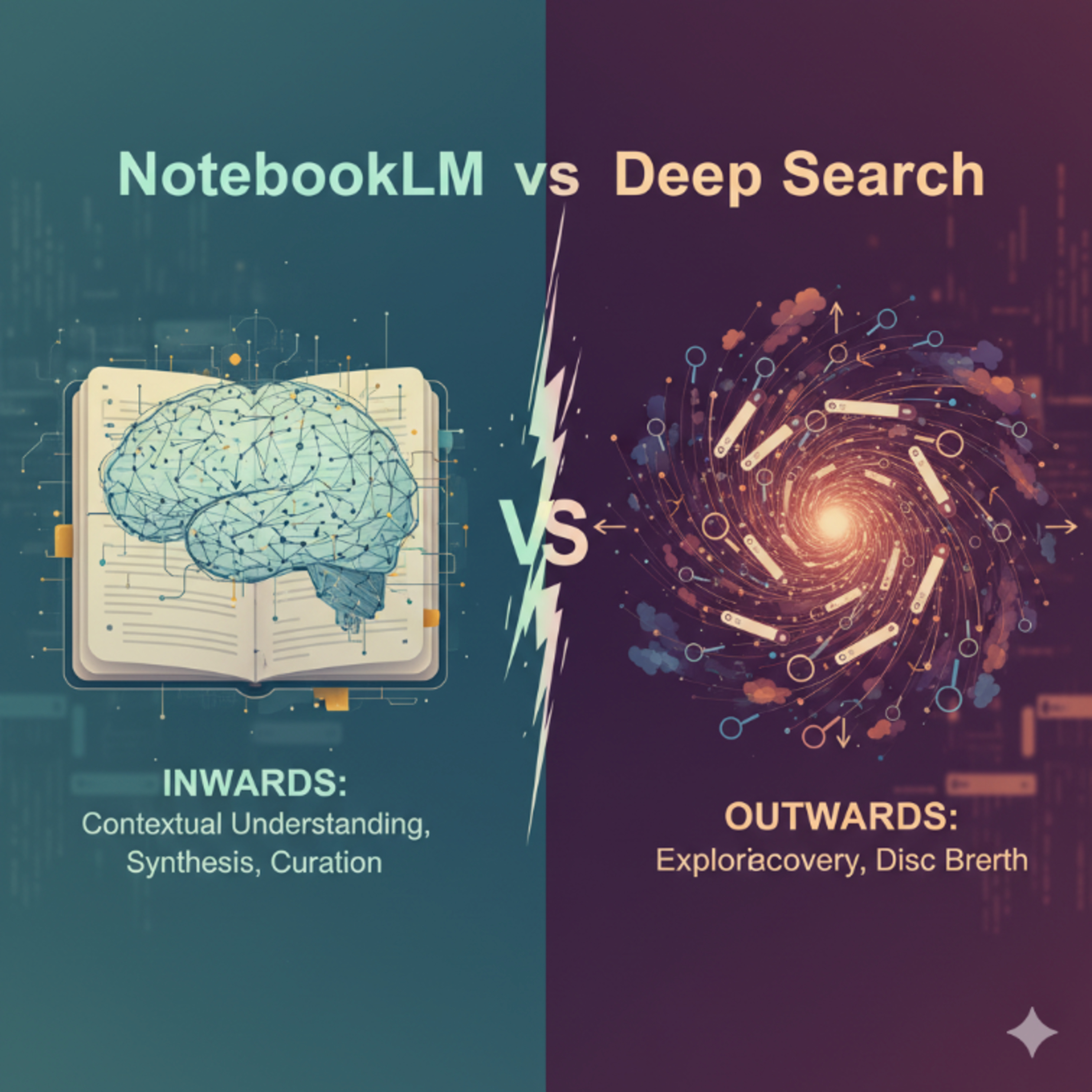 notebookLM vs deepSearch