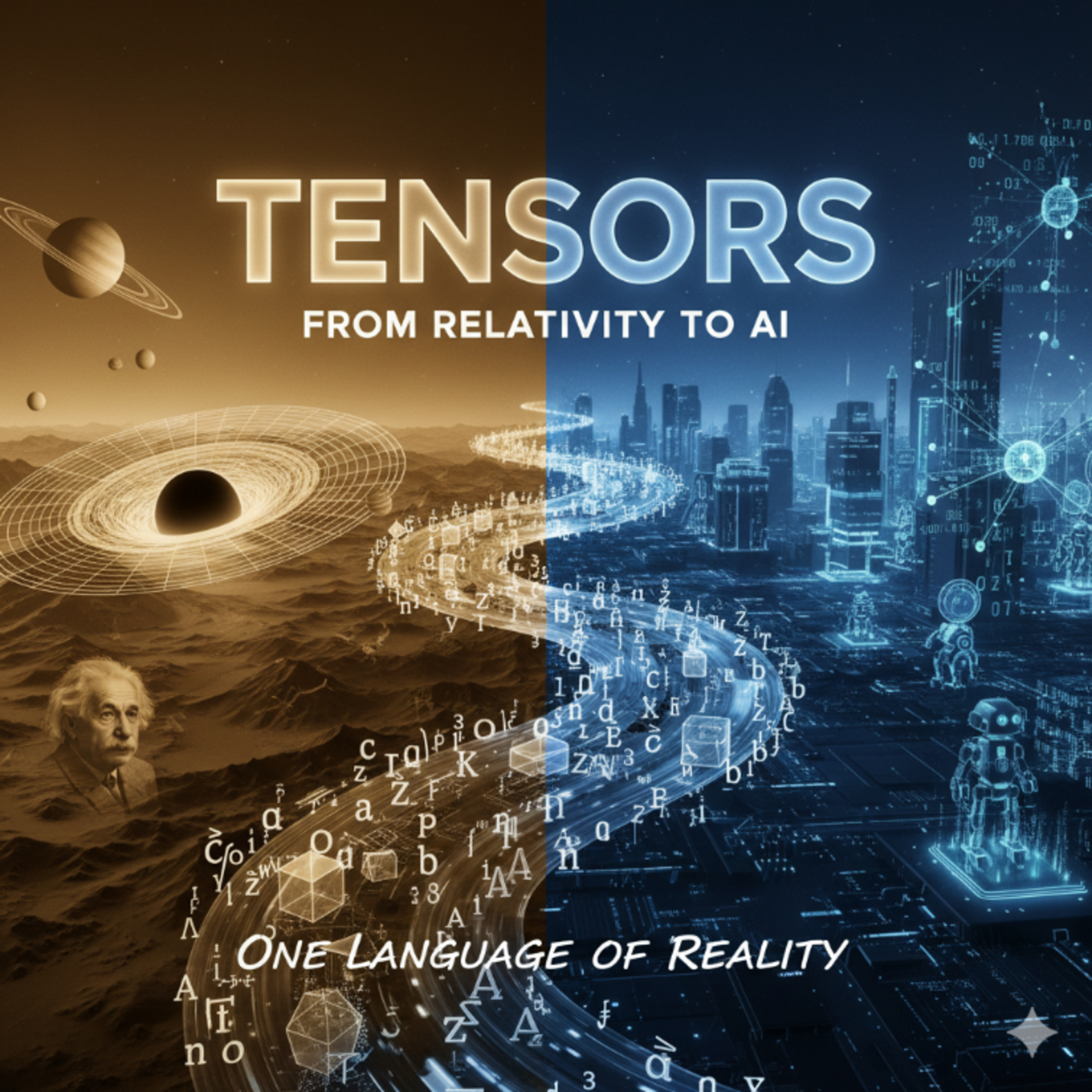 Tensors : from Relativity to AI