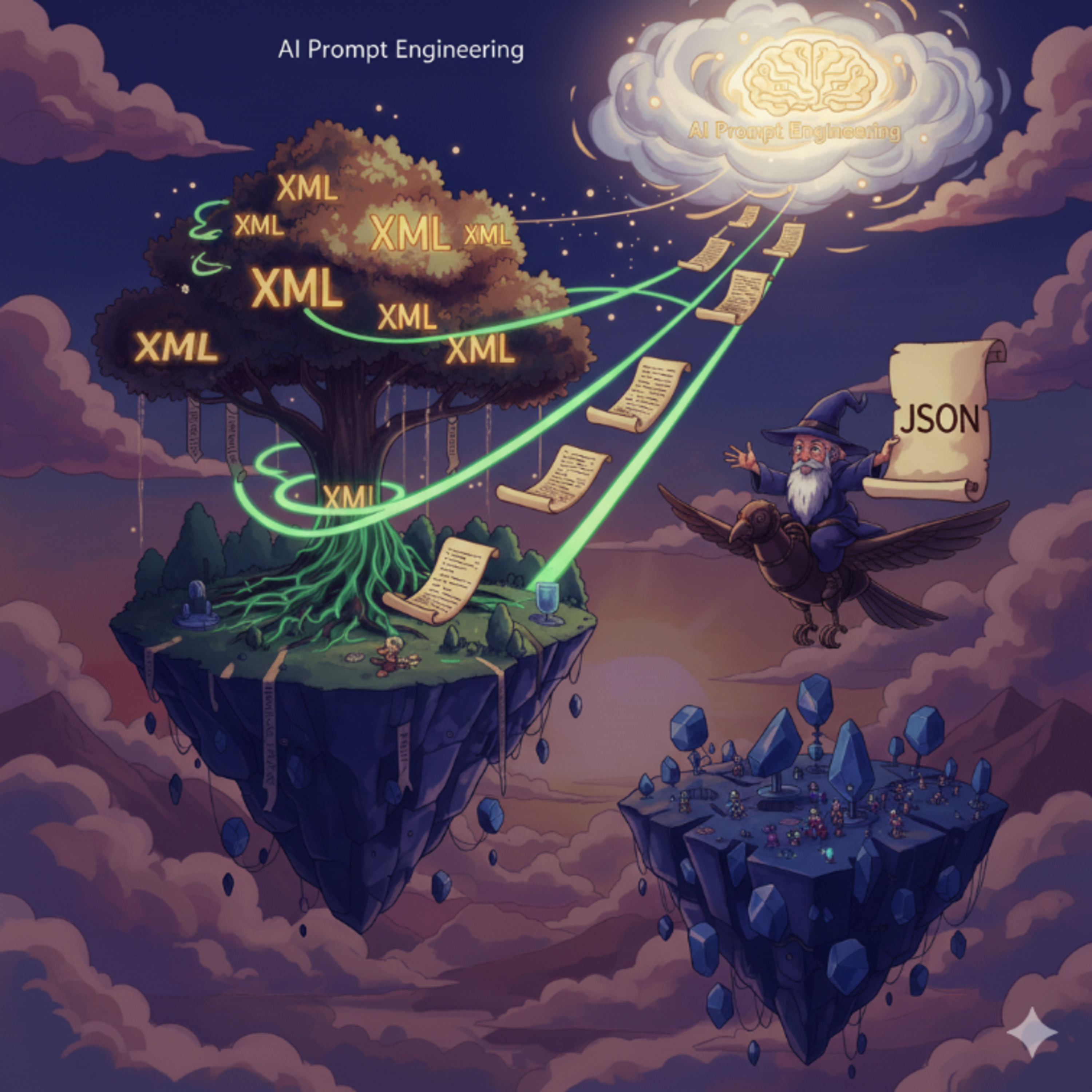 Just when I thought XML was dead , thanks to JSON; it found a new life : AI Prompt Engineering