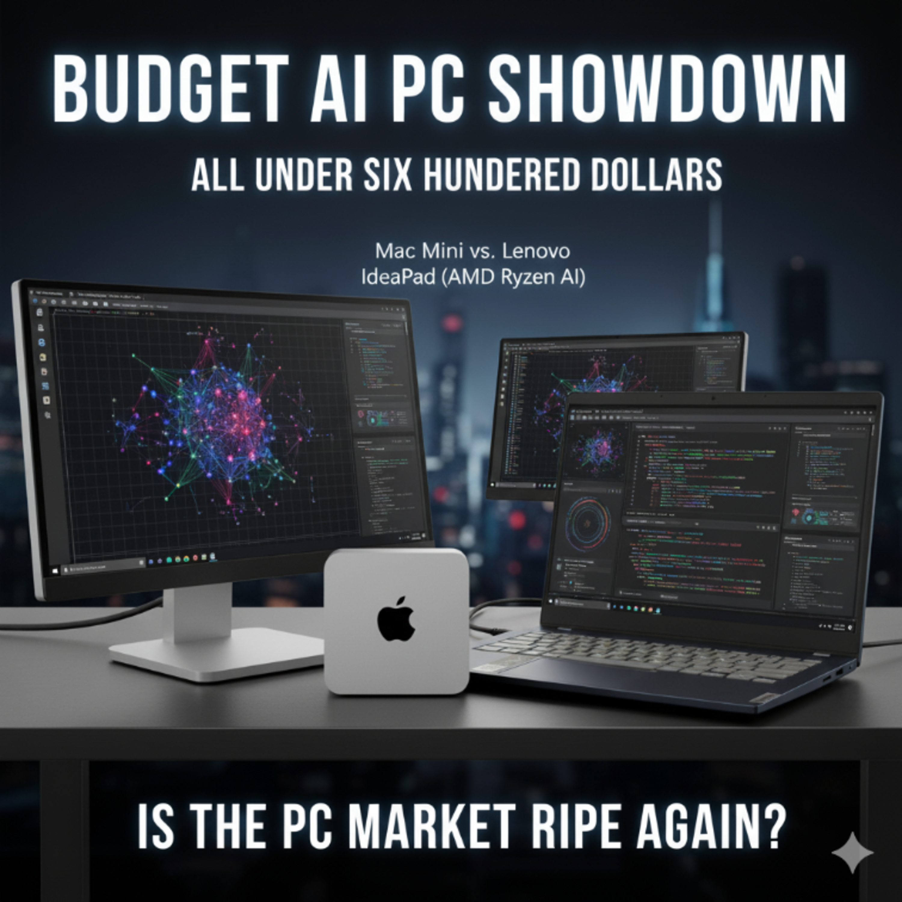 Budget AI showdown - Under $600 - Lenovo vs Mac Mini
