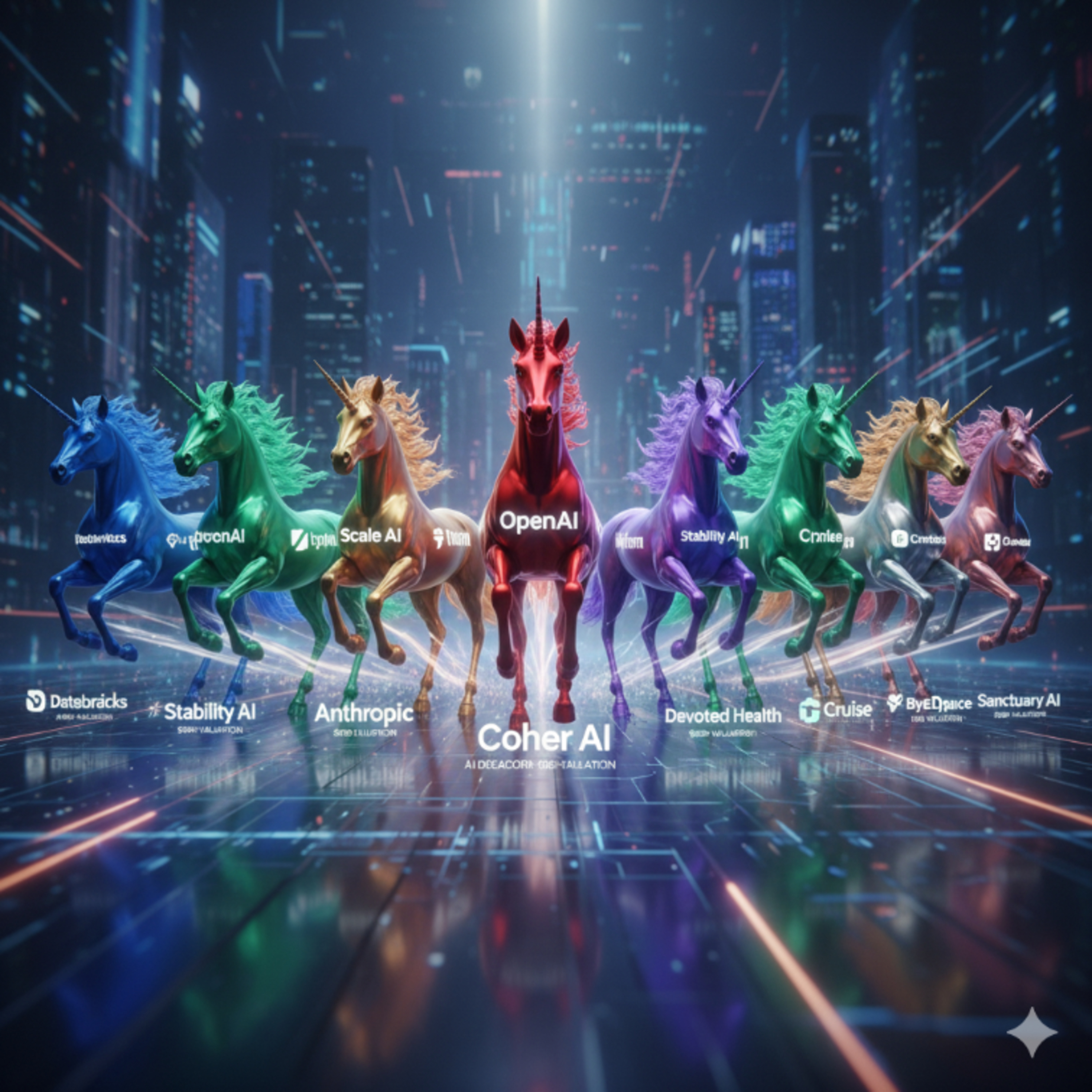 AI decacorns : top ten private AI companies