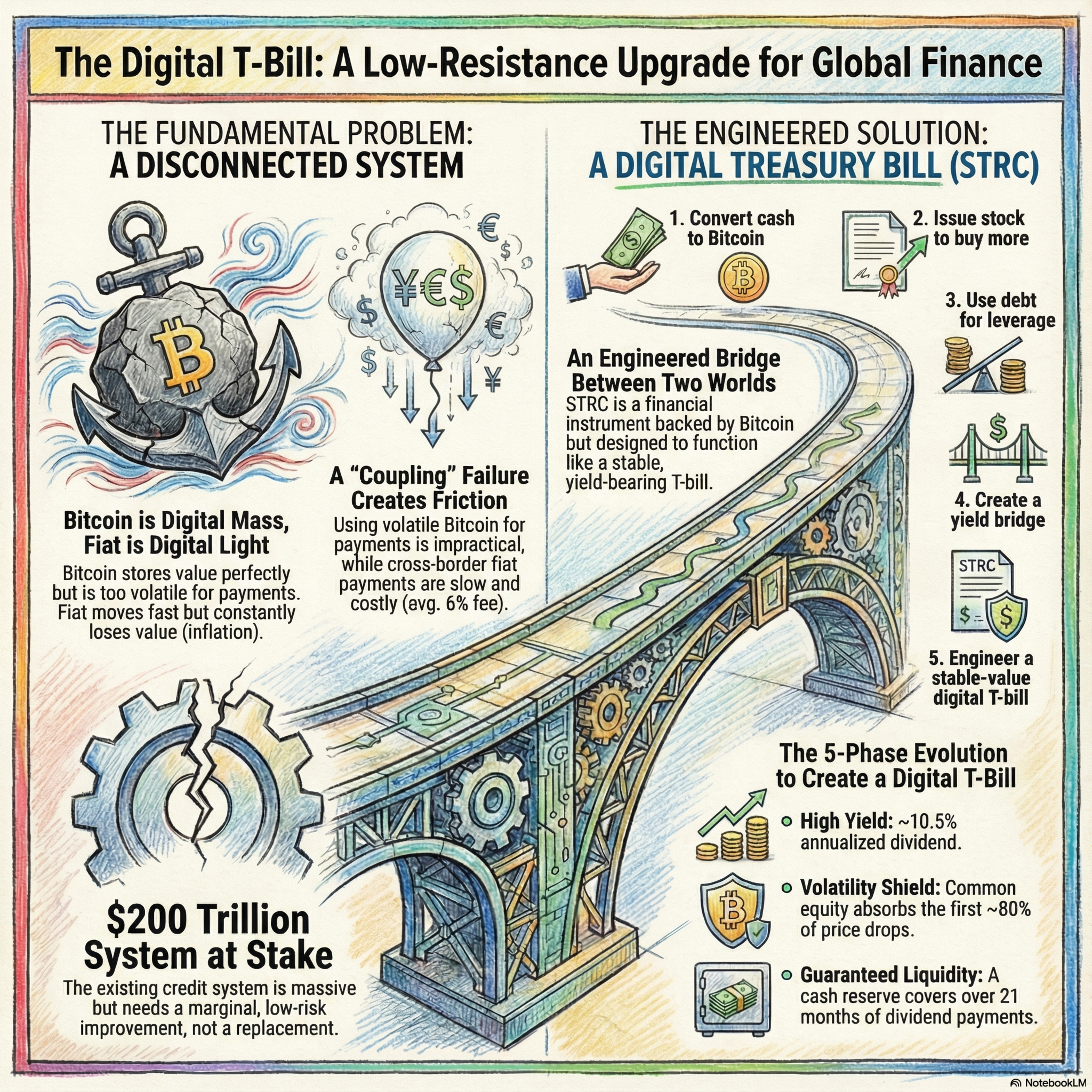 STRC -The digital T bill: Evolution of Digital money and a low friction upgrade path to $200 trillion global fiat system.