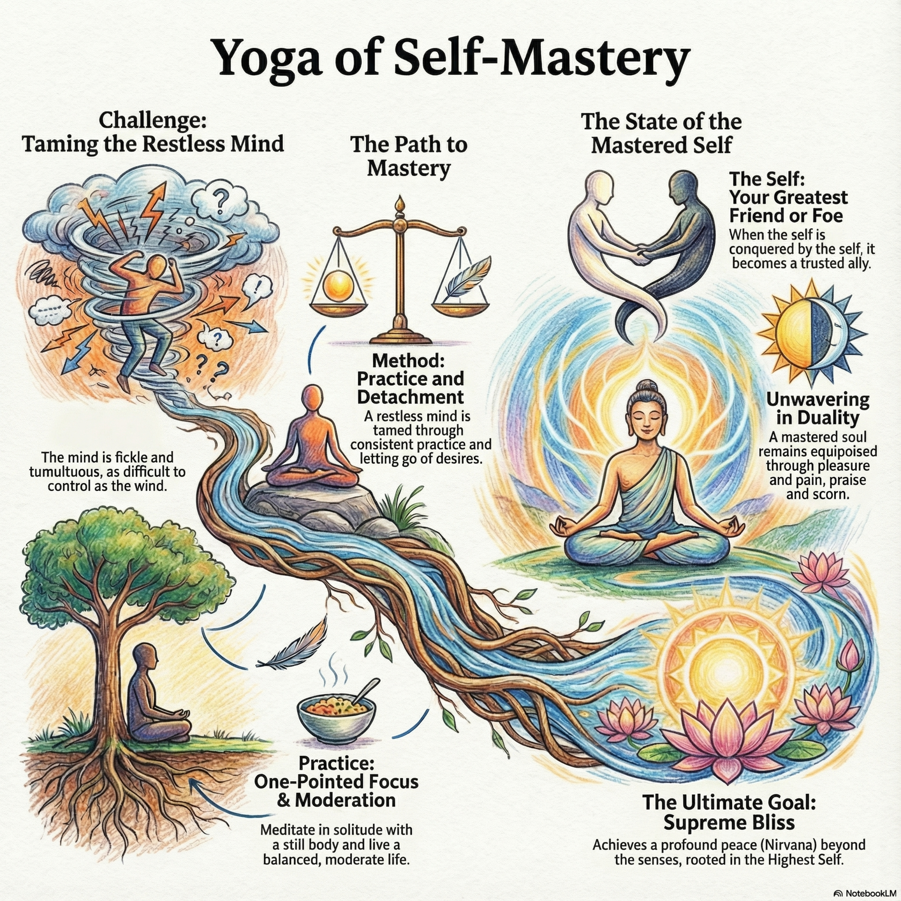 An Ode to a Yogi's still Heart - A poem based on Bhagavad Gita Chapter 6