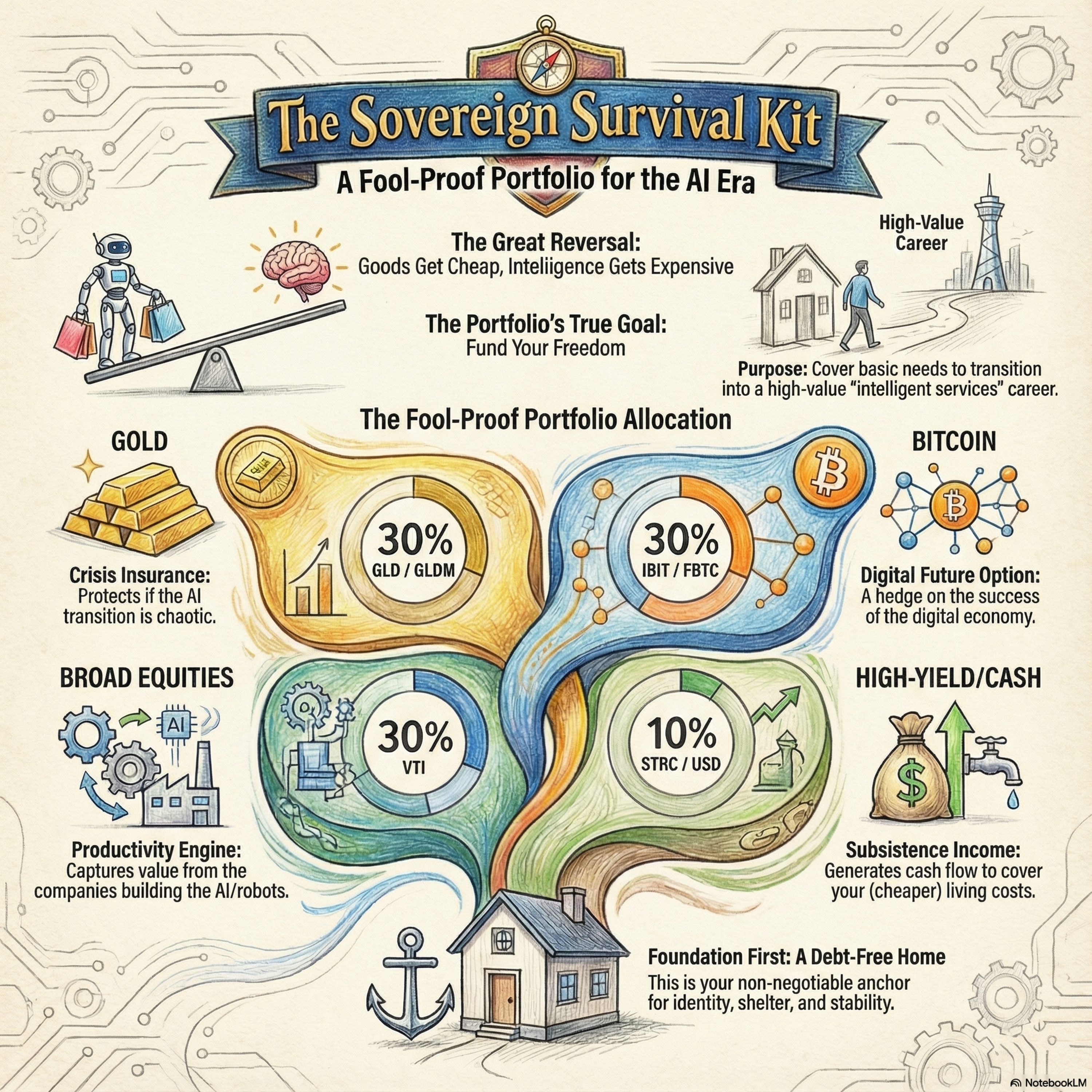 A personal finance bunker for the decade long AI disruption.