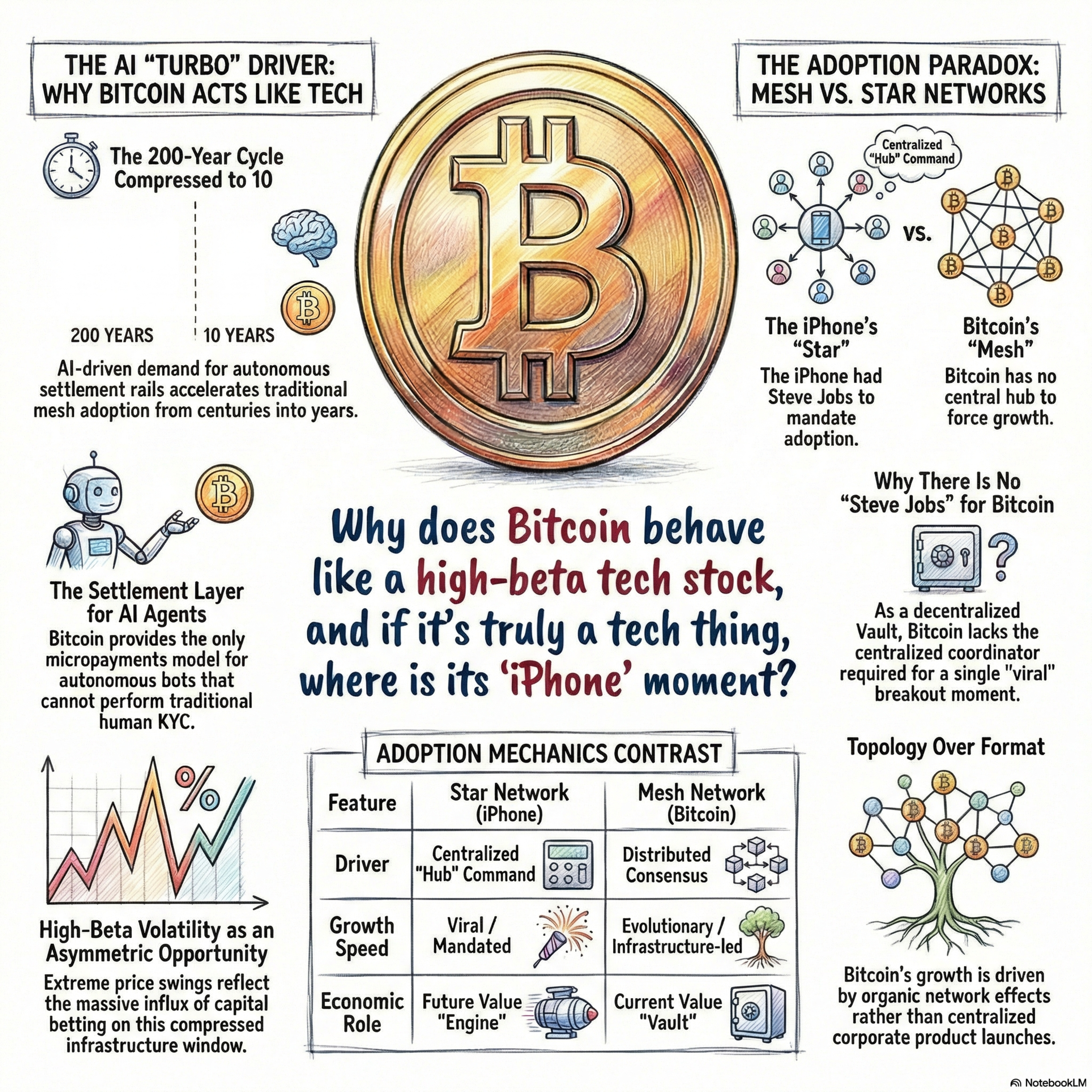 Why #bitcoin acts like a high-beta tech stock ? And if it is where is the iPhone moment ?