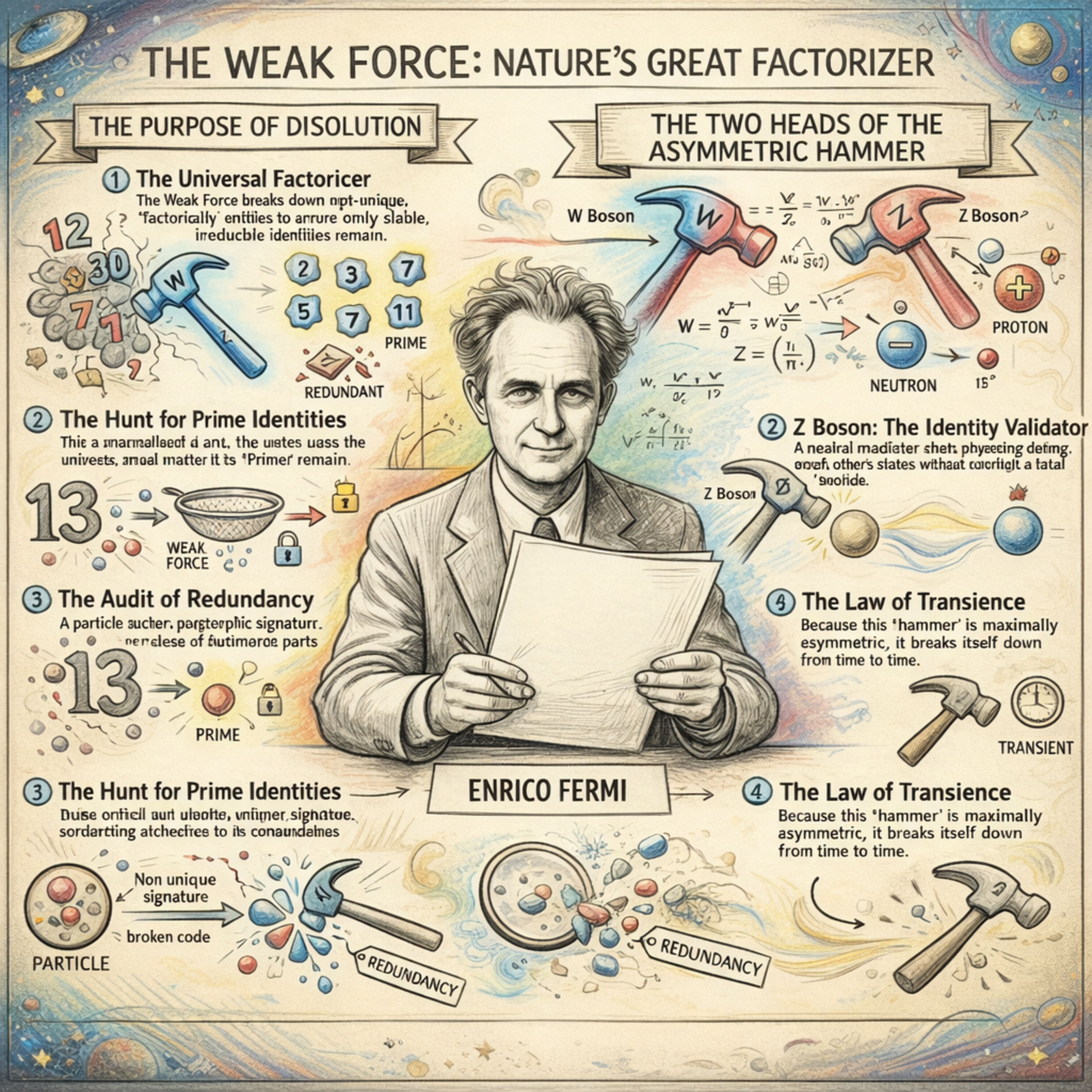 What exactly is weak force : the universal Hammer !