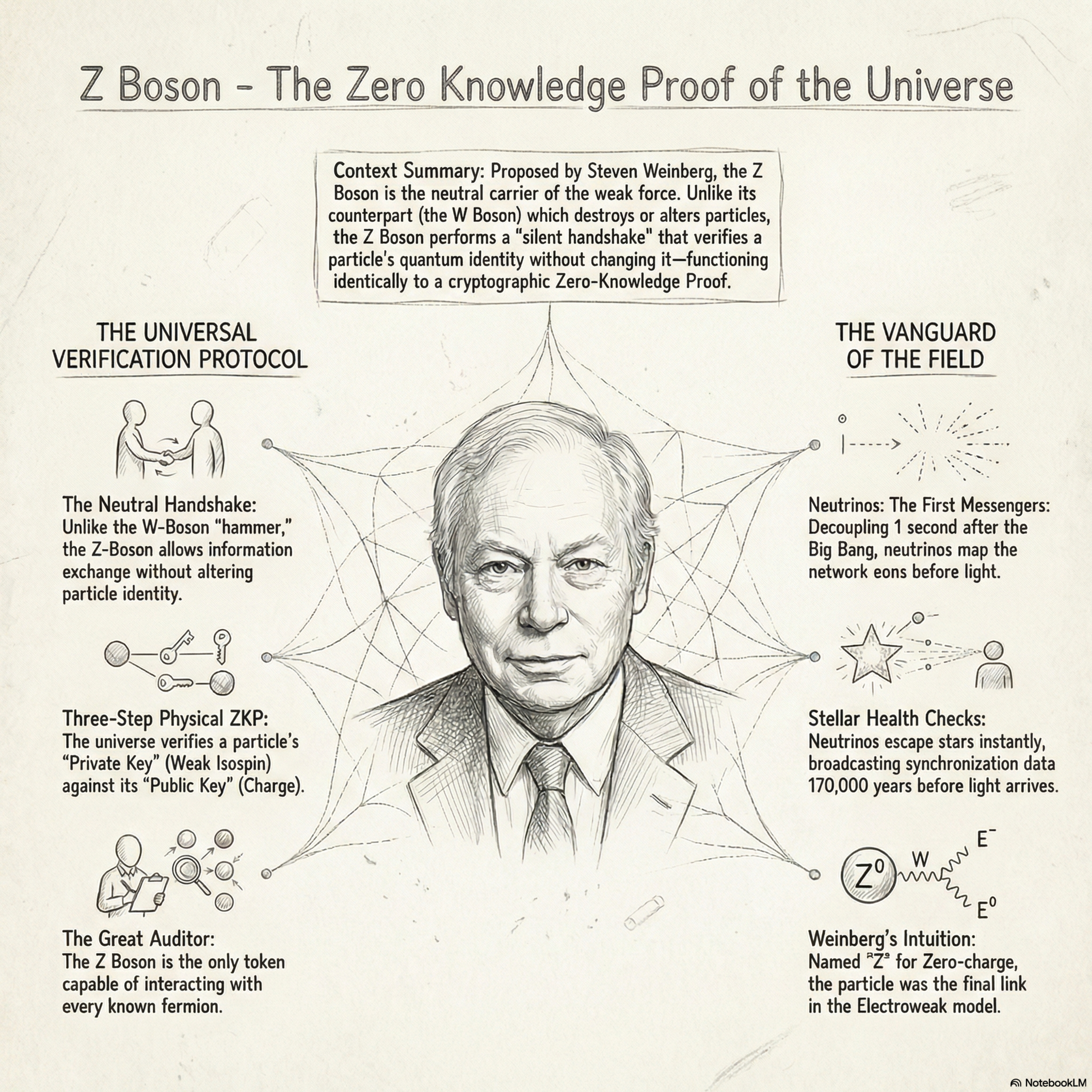 Z boson : The Zero Knowledge proof of Universe