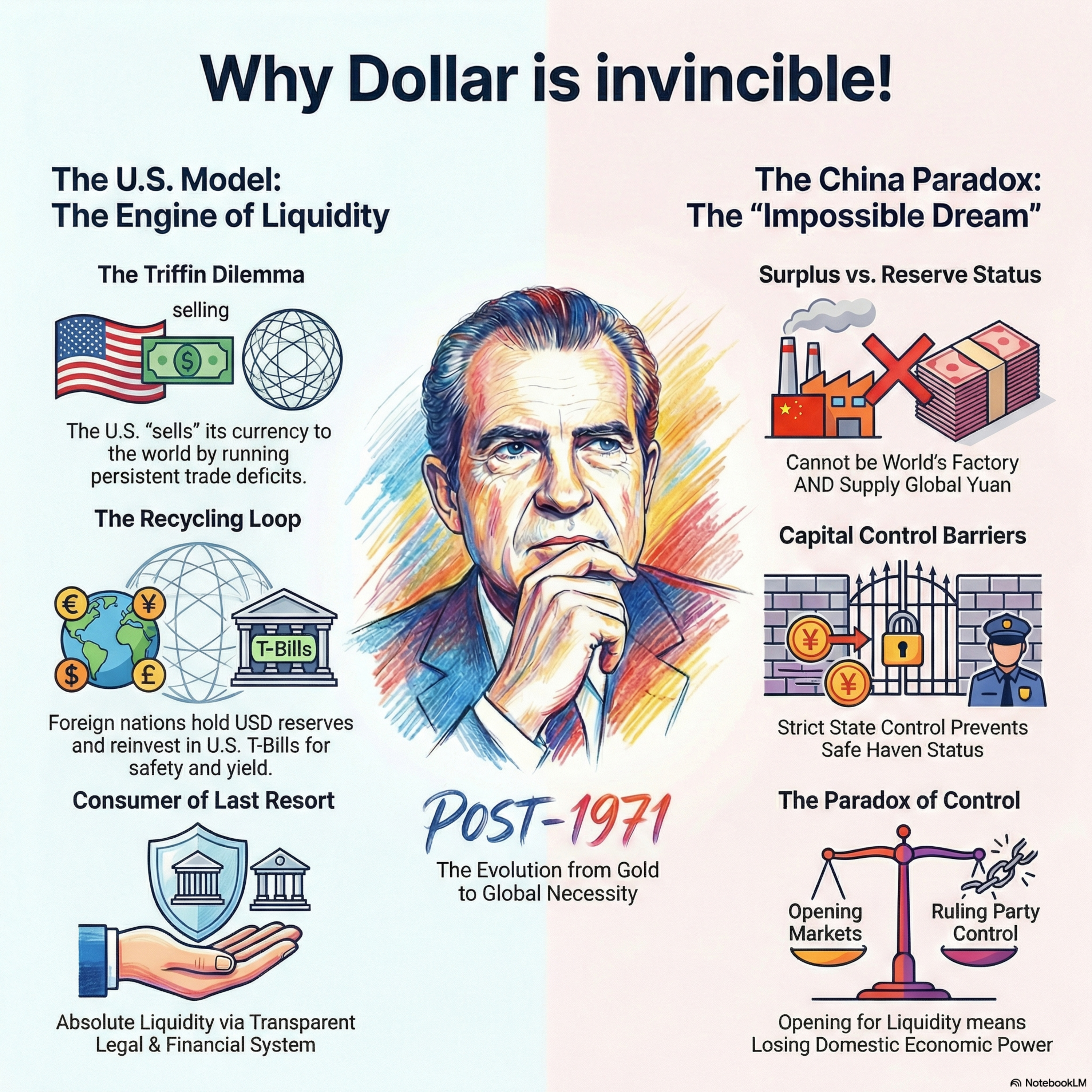 Why #Dollar is INVINCIBLE ! - despite #Tariffs or #Gold unpeg ..