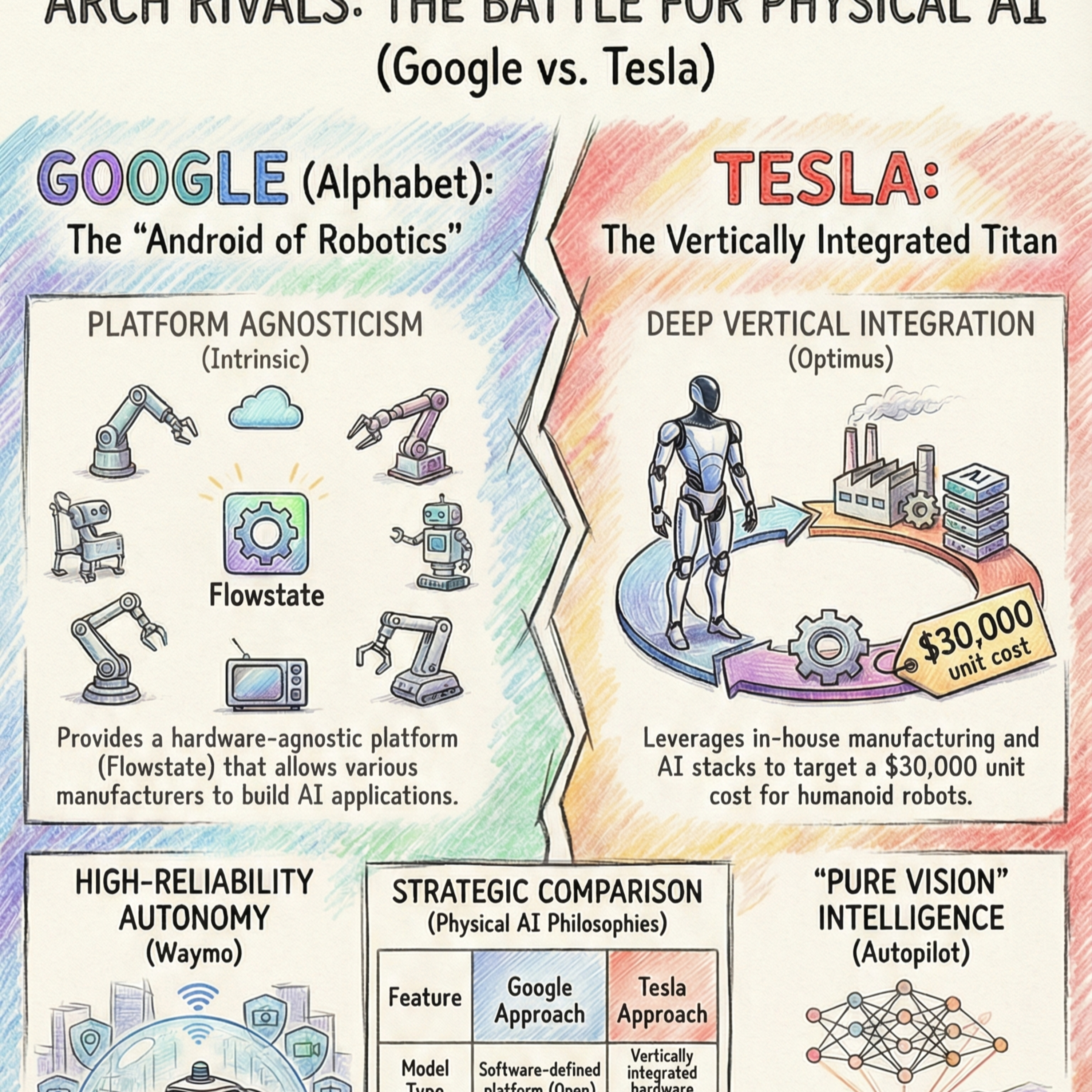 #Android of #AI robots #Intrinsic : #Google approach Vs #Tesla #Optimus