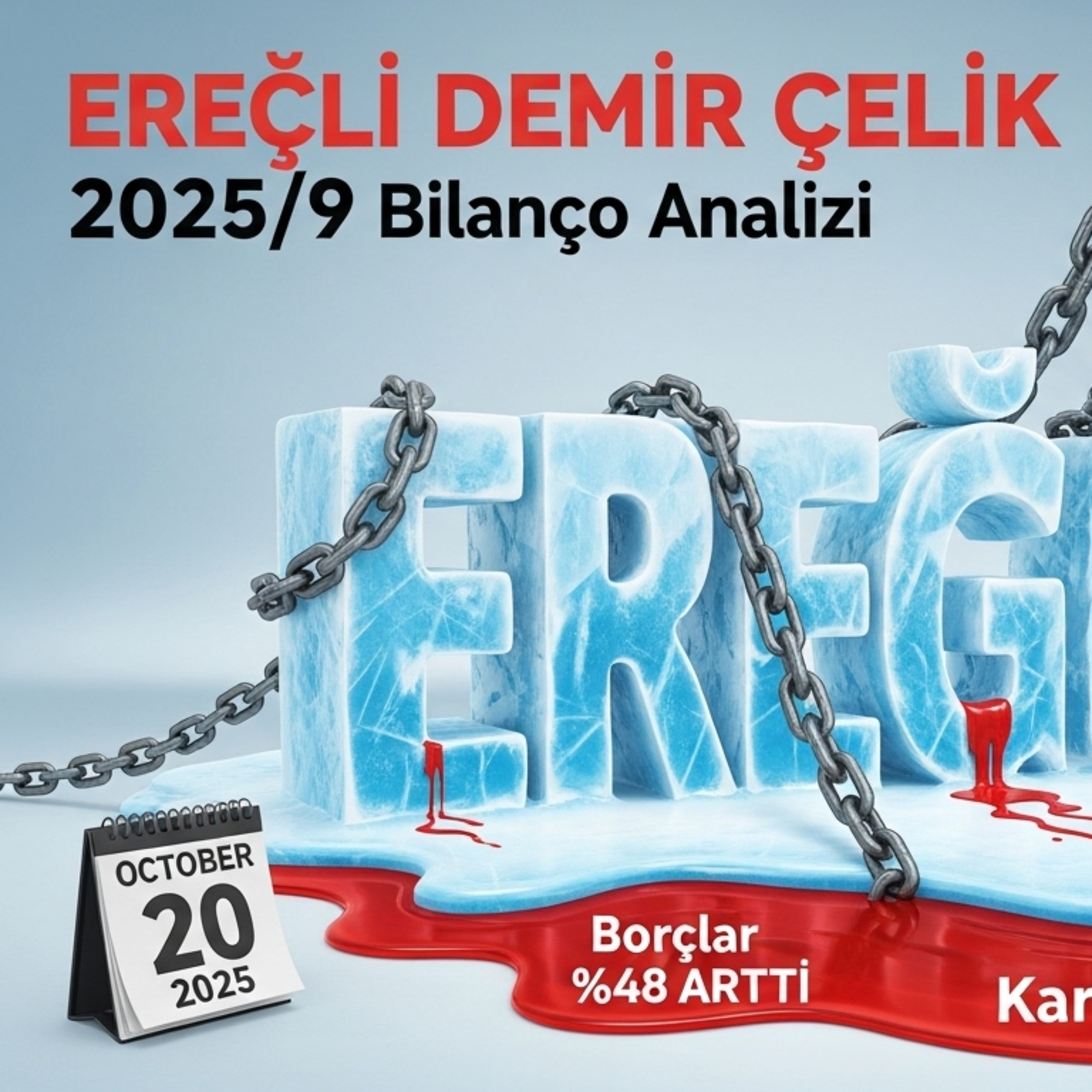 EREĞLİ DEMİR ÇELİK #EREGL 2025/9 Bilanço Analizi | Borçlar %48 ARTTI, Kar Marjı ERİDİ: EREĞLİ'de Büyük Tehlike Kapıda! episode artwork