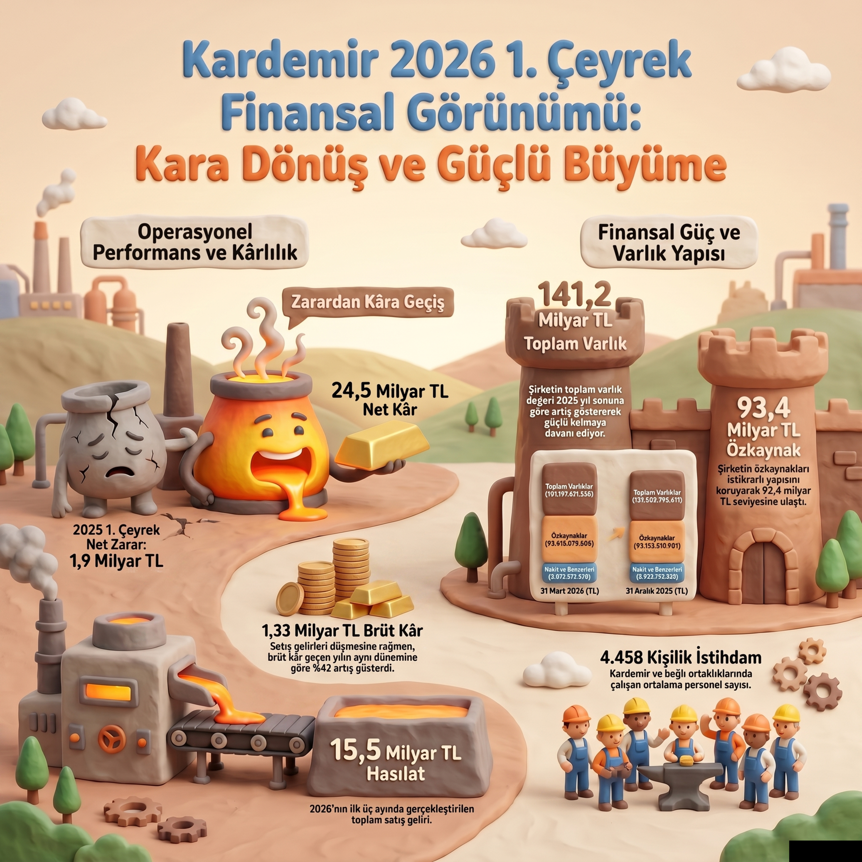 🔴 KRDMD 2026-03 Bilanço Analizi | Kardemir Karabük Demir Çelik Sanayi ve Ticaret A.Ş. (Kardemir Satışlar Düşerken Nasıl Kâra Geçti) episode artwork
