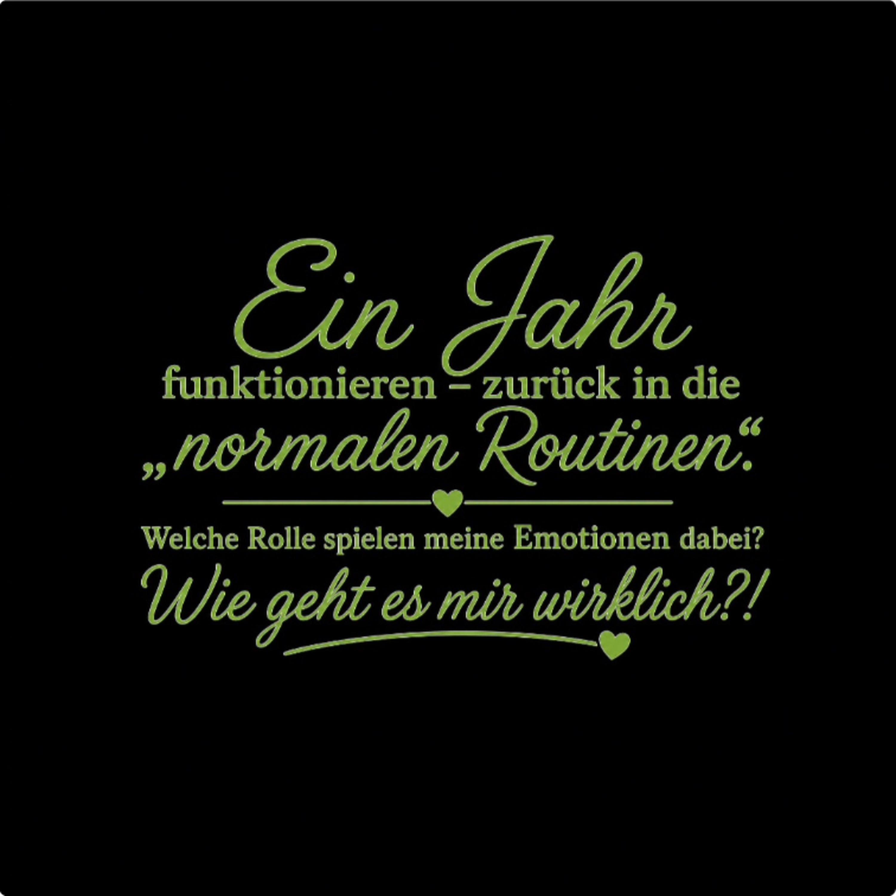Ein Jahr funktionieren – zurück in die „normalen Routinen“ episode artwork