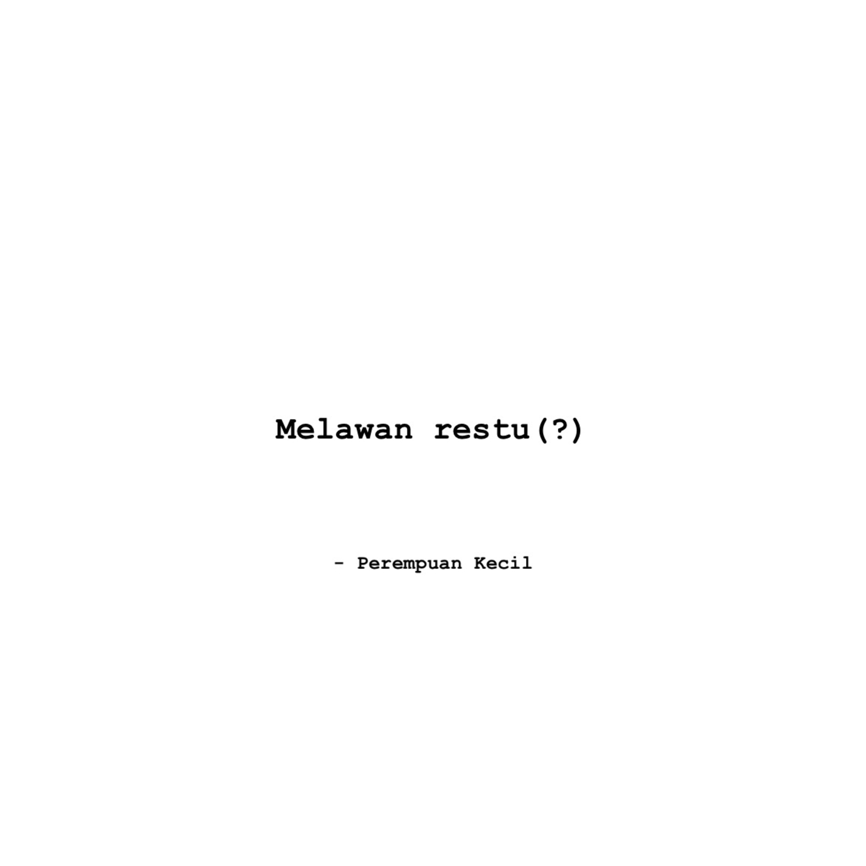 Melawan restu (?) episode artwork