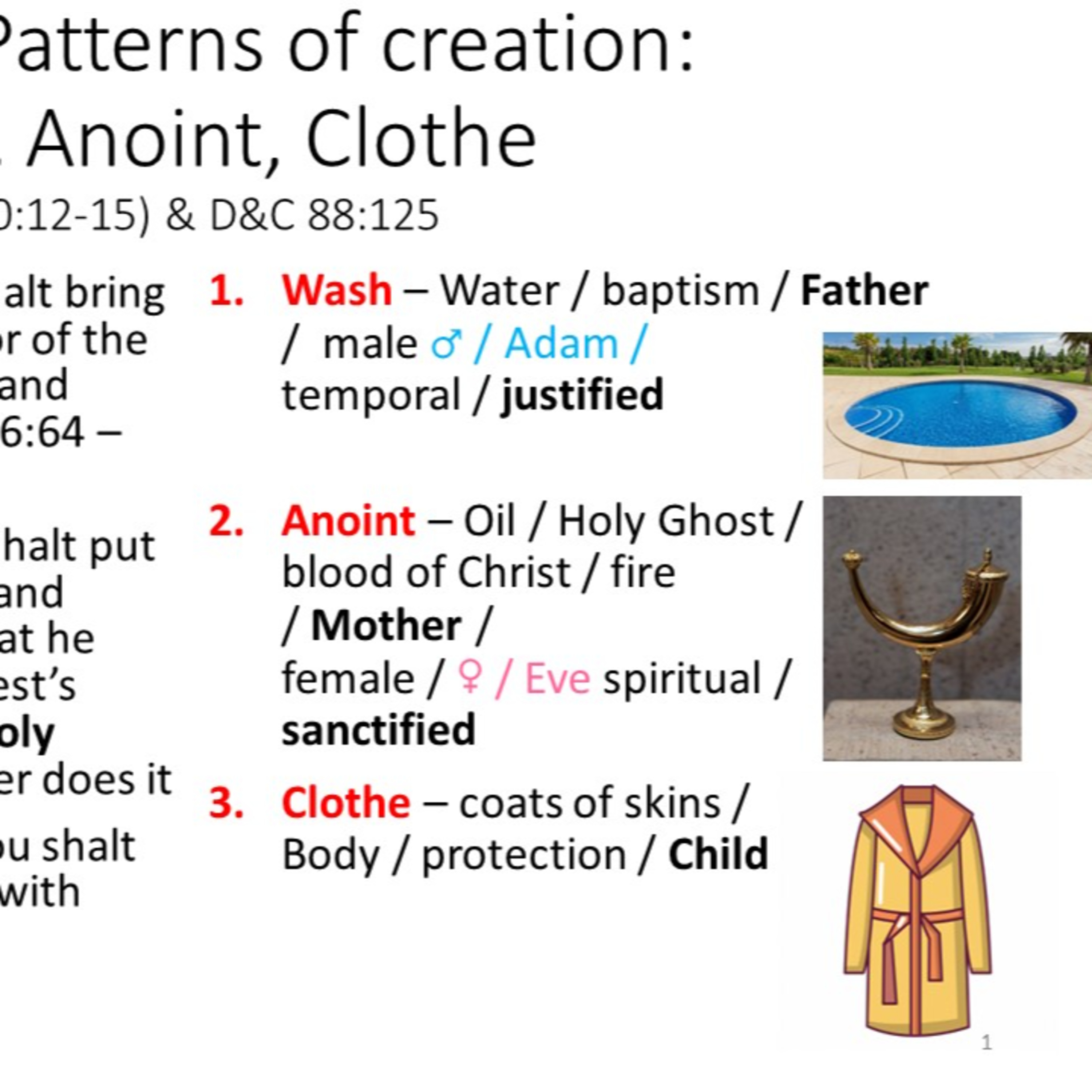 Video # 12b - ABBREVIATED - Wash, Anoint, Clothe: patterns of creation part 2b of 3 episode artwork