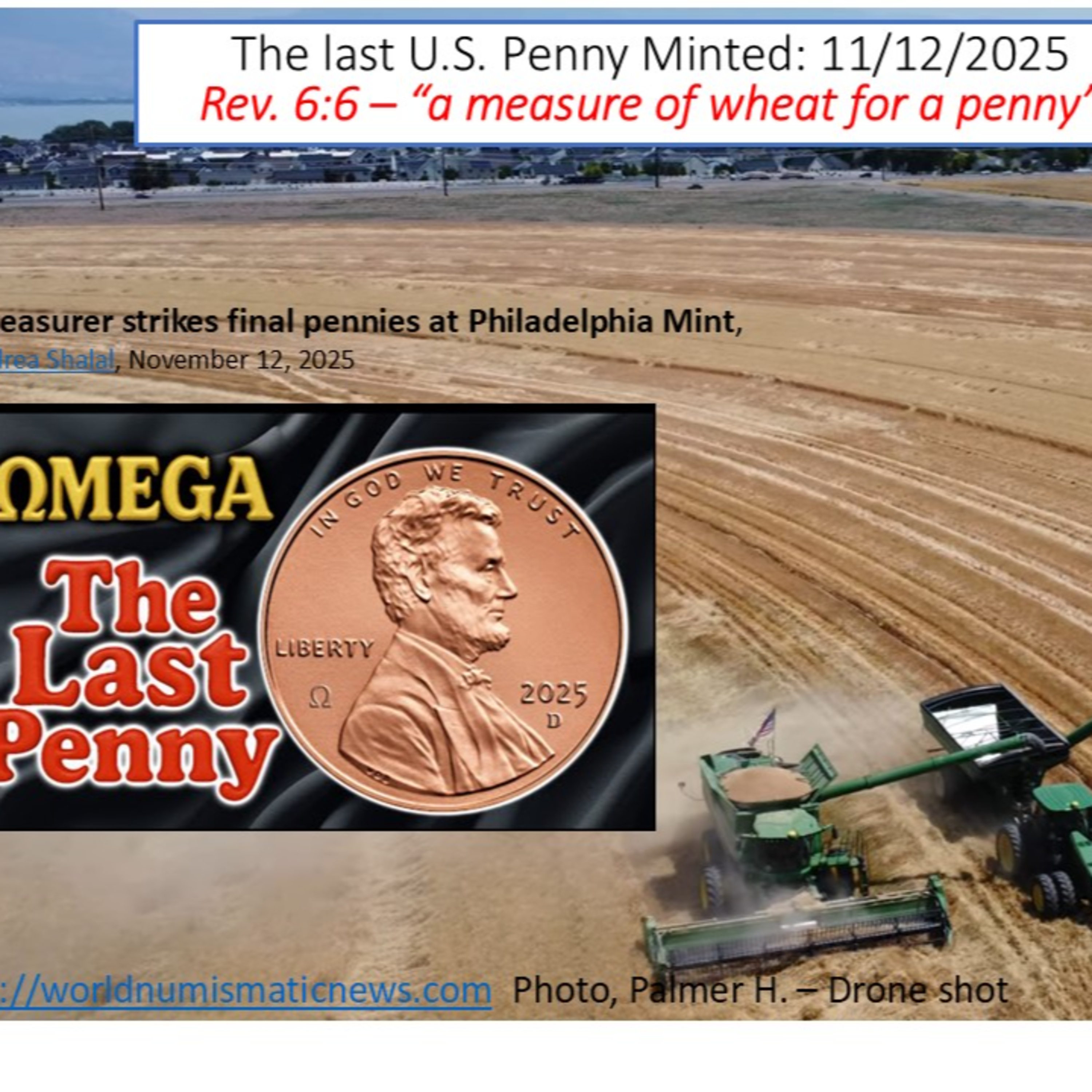 Video # 84b – “Signs of 12 (Twelve)” – Part 3 - The last U.S. Penny Minted: 11/12/2025 episode artwork