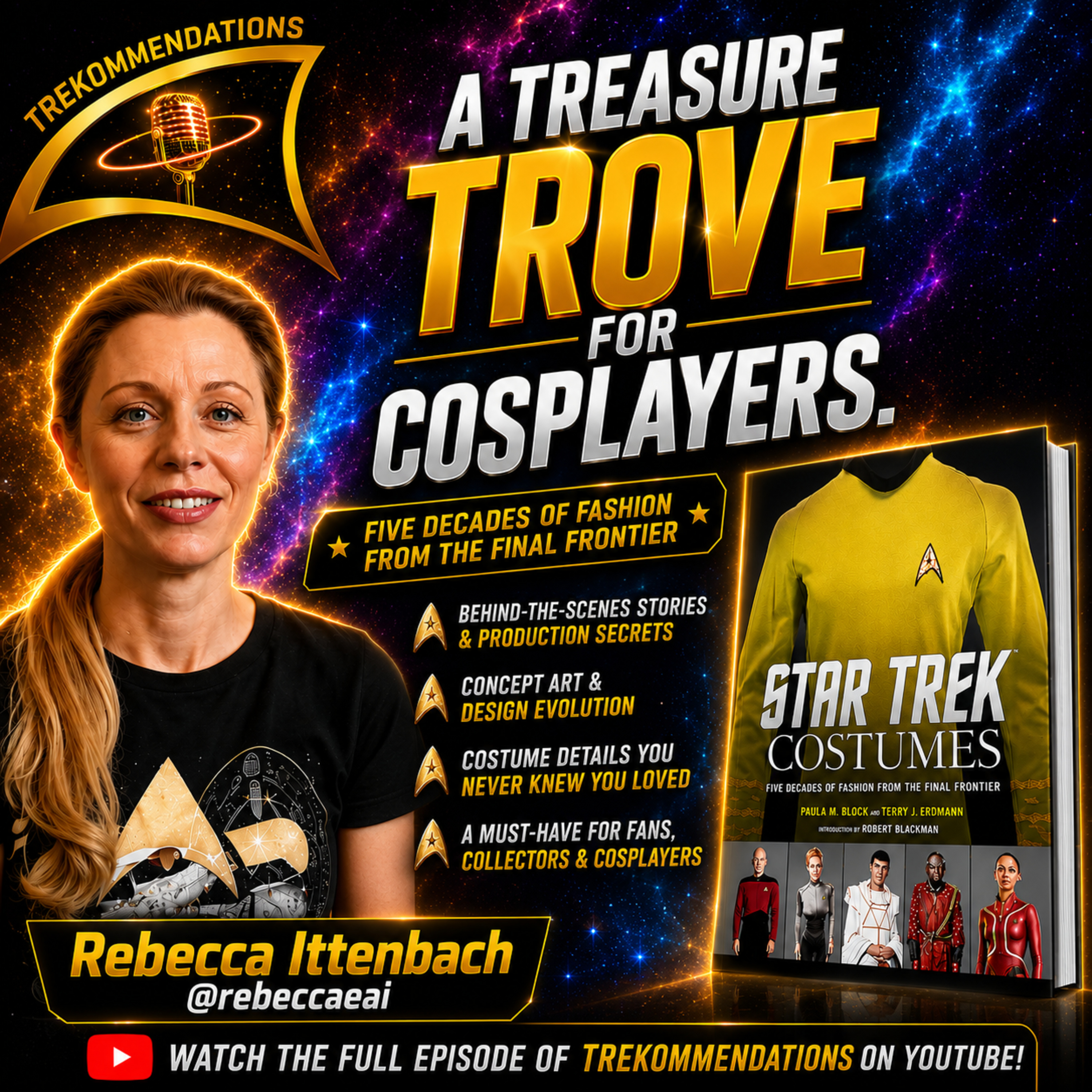 A Star Trek Cosplayers Dream Book. EP 45 with Rebecca Ittenbach episode artwork