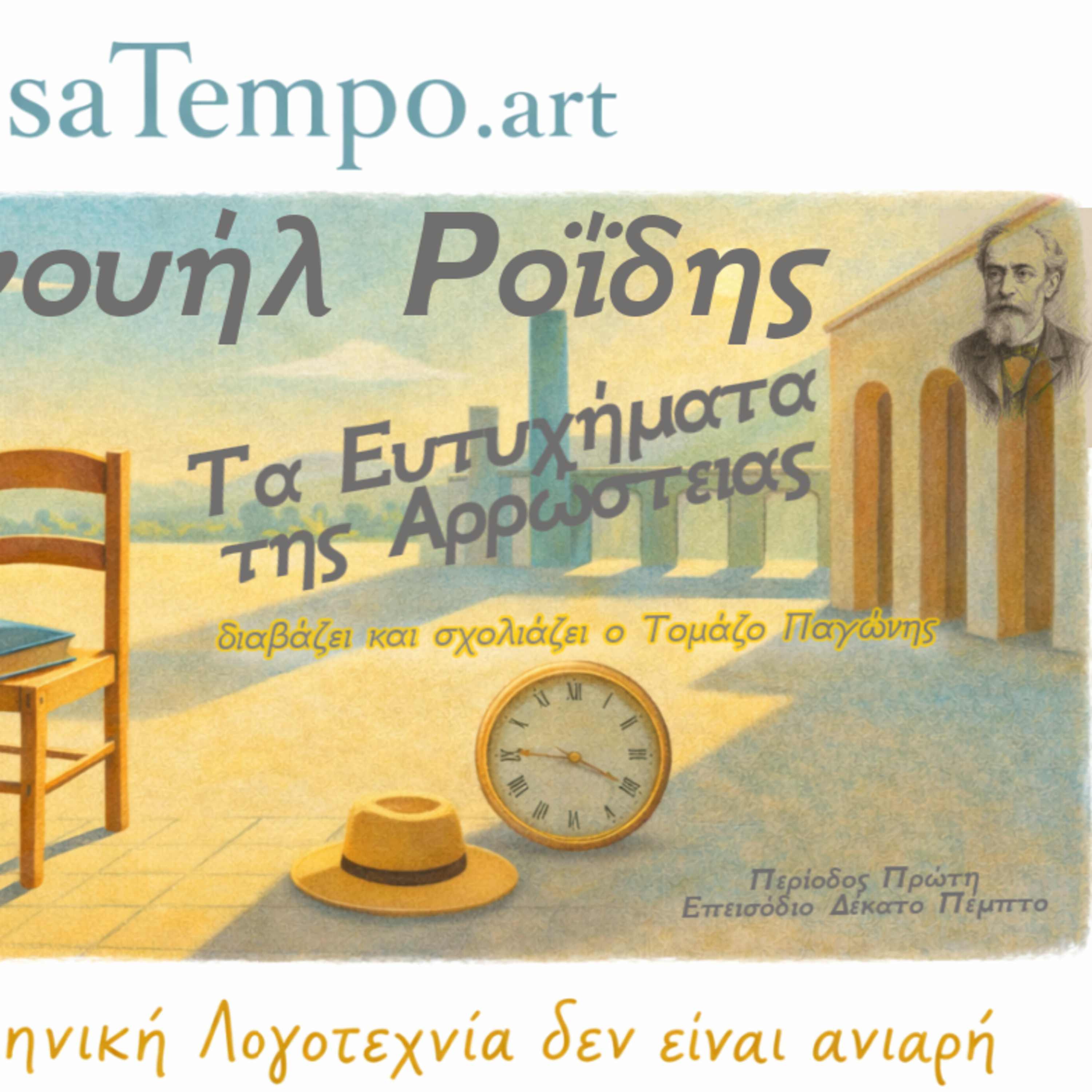 1. 15. Τα Ευτυχήματα της Αρρώστιας | Ο Ροΐδης σατιρίζει την ιατρική, την κοινωνία και την υποκρισία episode artwork