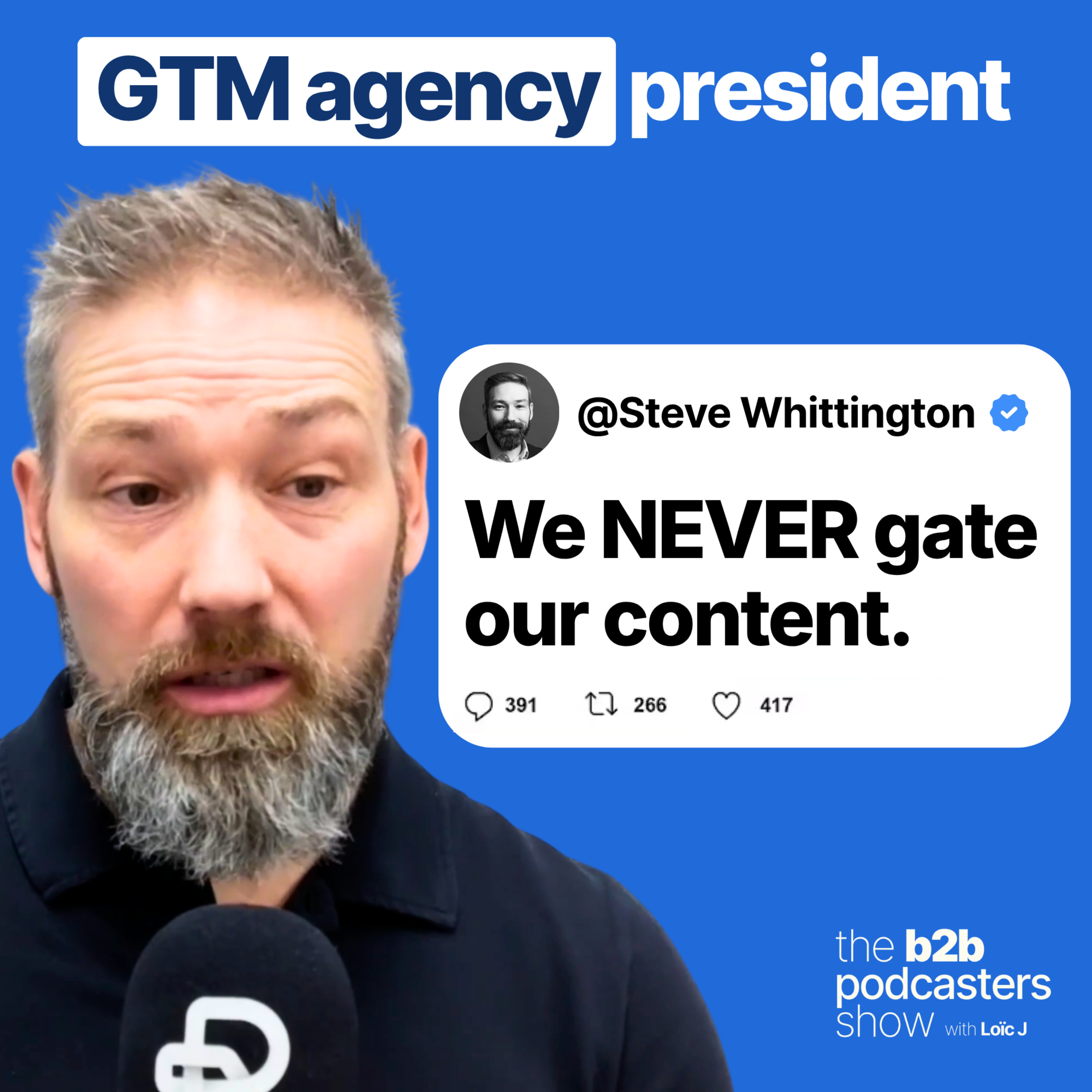 Using podcasting and ungated content to grow a B2B agency (with Steve Whittington)