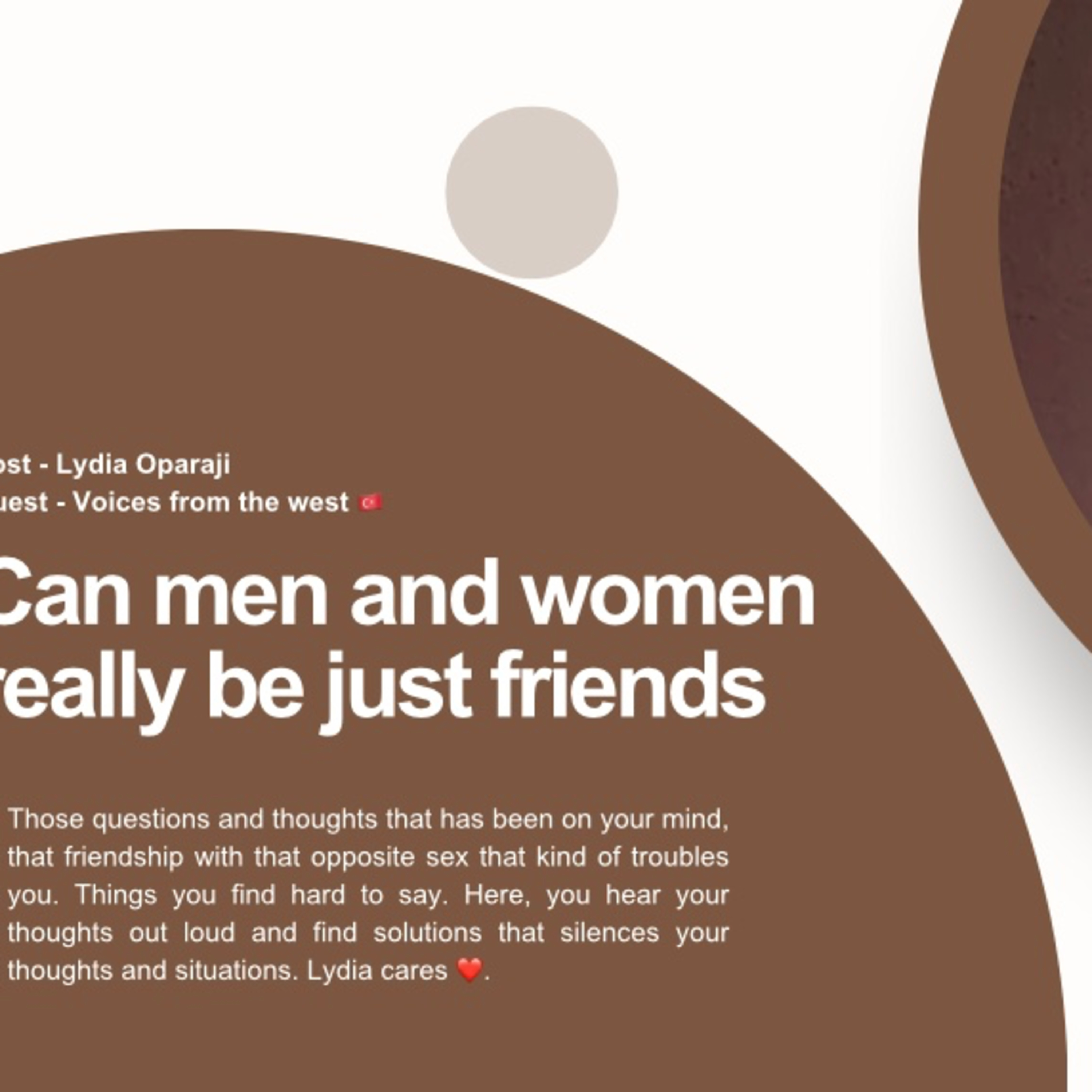 Can men and women really be just friends  episode artwork