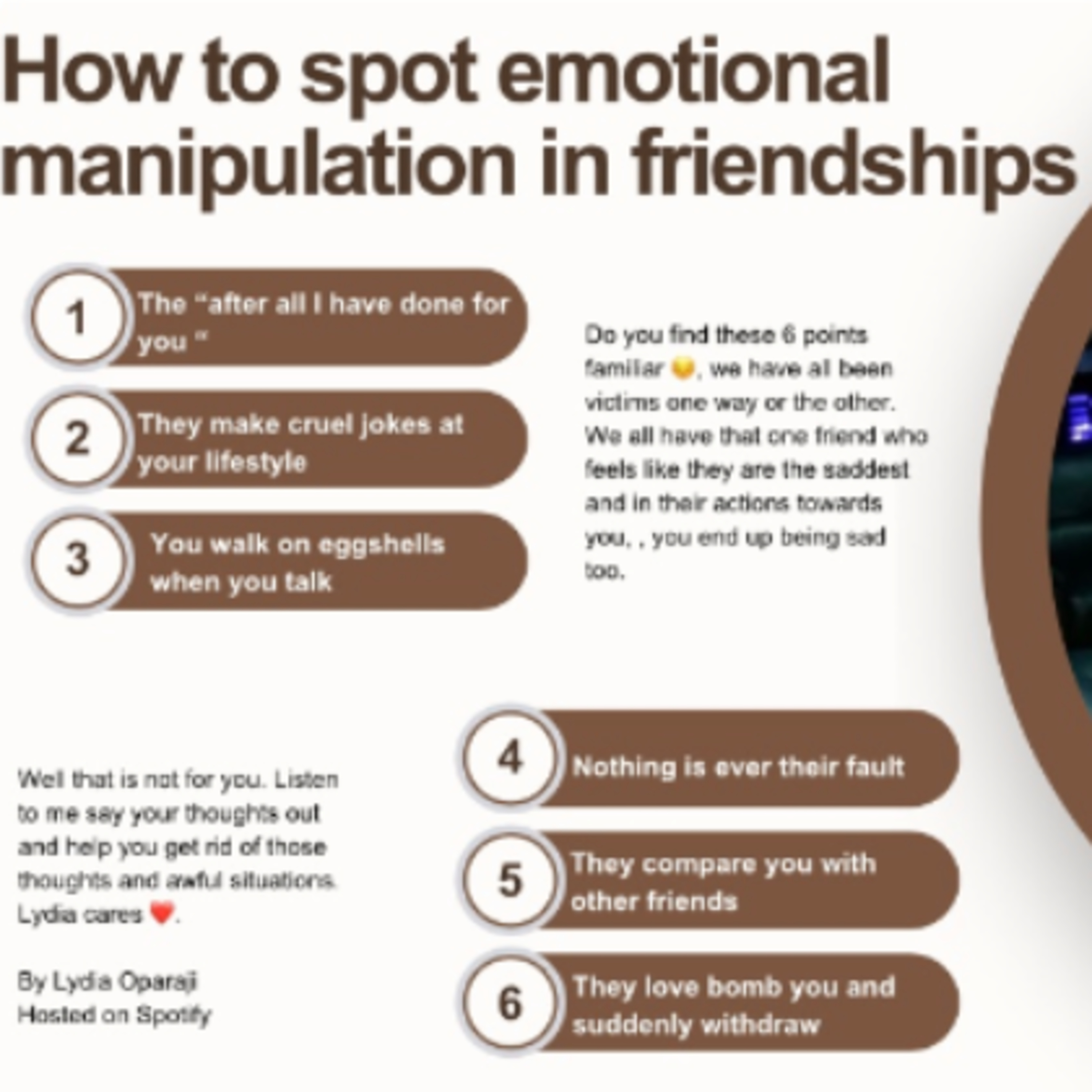 How to spot emotional manipulation in friendships  episode artwork