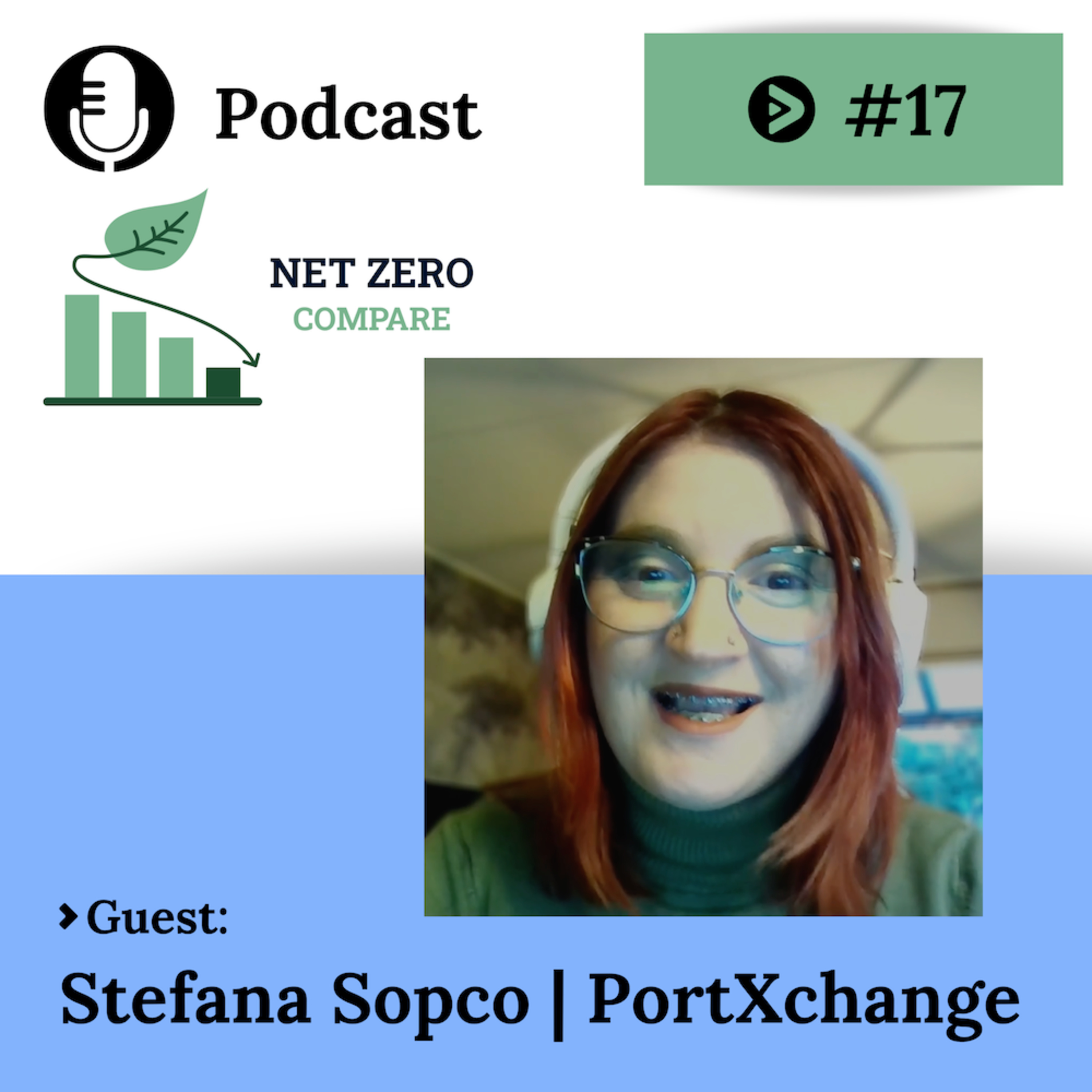 Stefana Sopco (PortXchange) on Data, Digital Coordination, and Port Decarbonization | Net Zero Compare episode artwork