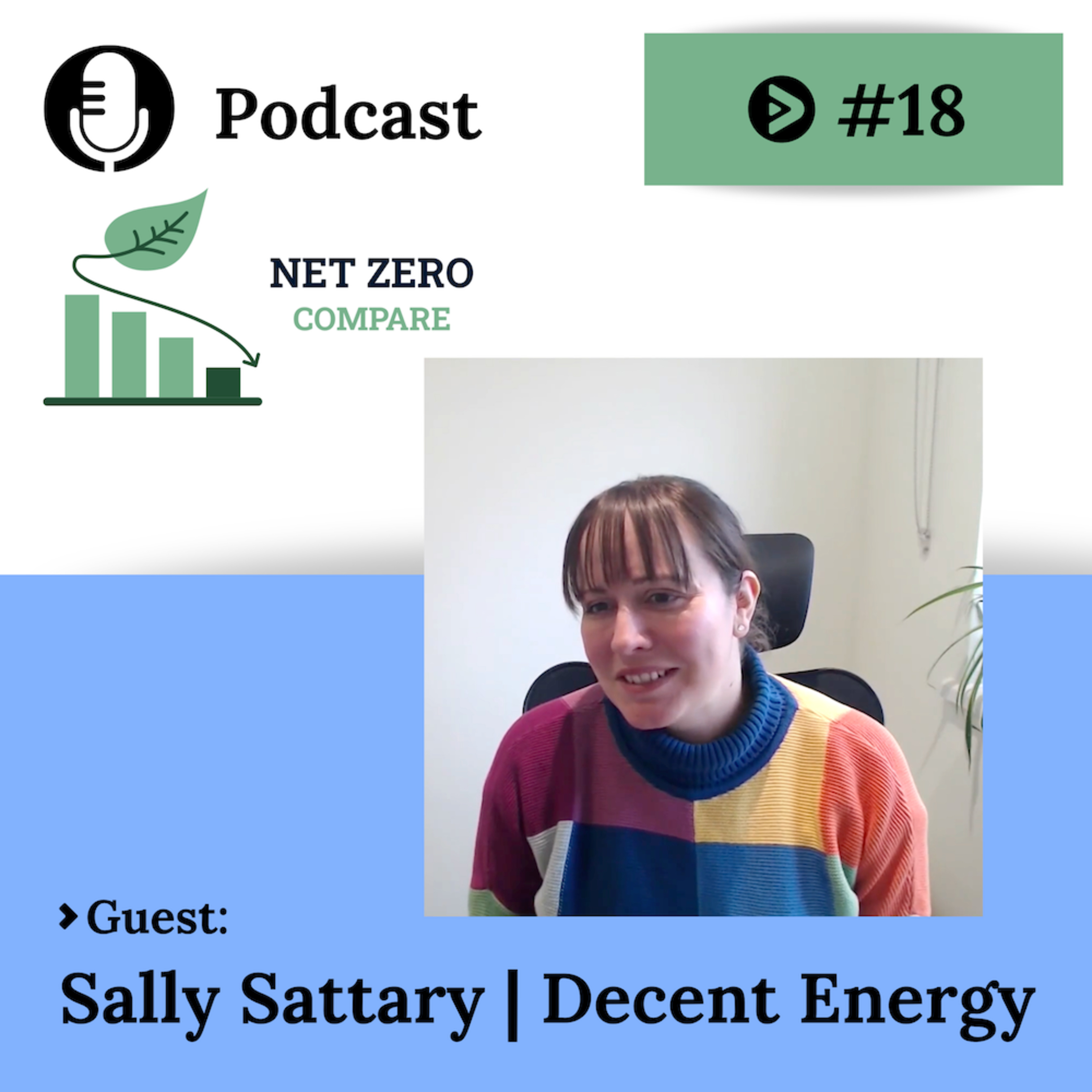 Sally Sattary (Decent Energy) on Weather Intelligence, Forecasting Uncertainty, and Decarbonizing Energy Demand | Net Zero Compare episode artwork