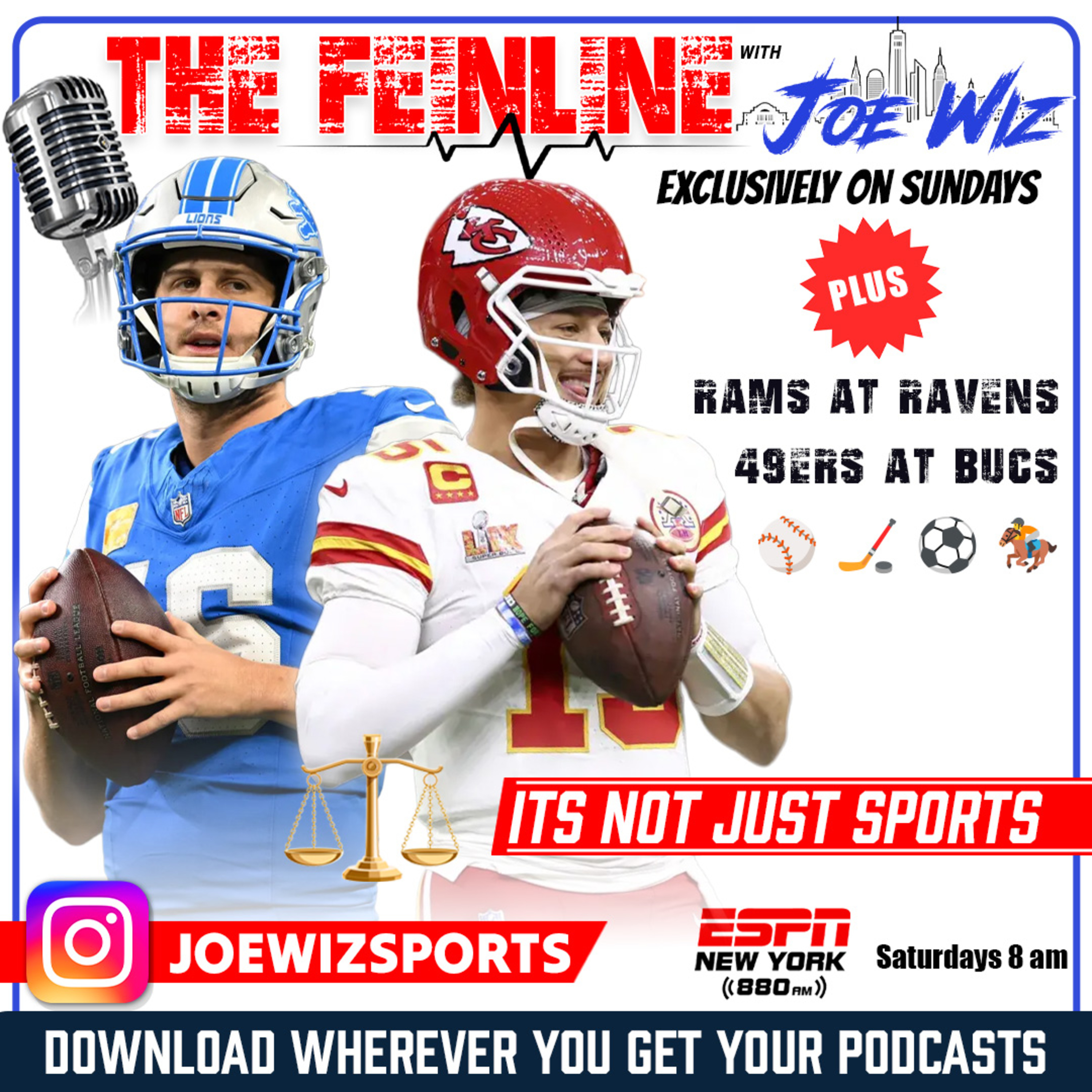 The Feinline Podcast with Joe Wiz as Heard on 880 ESPN New York episode artwork