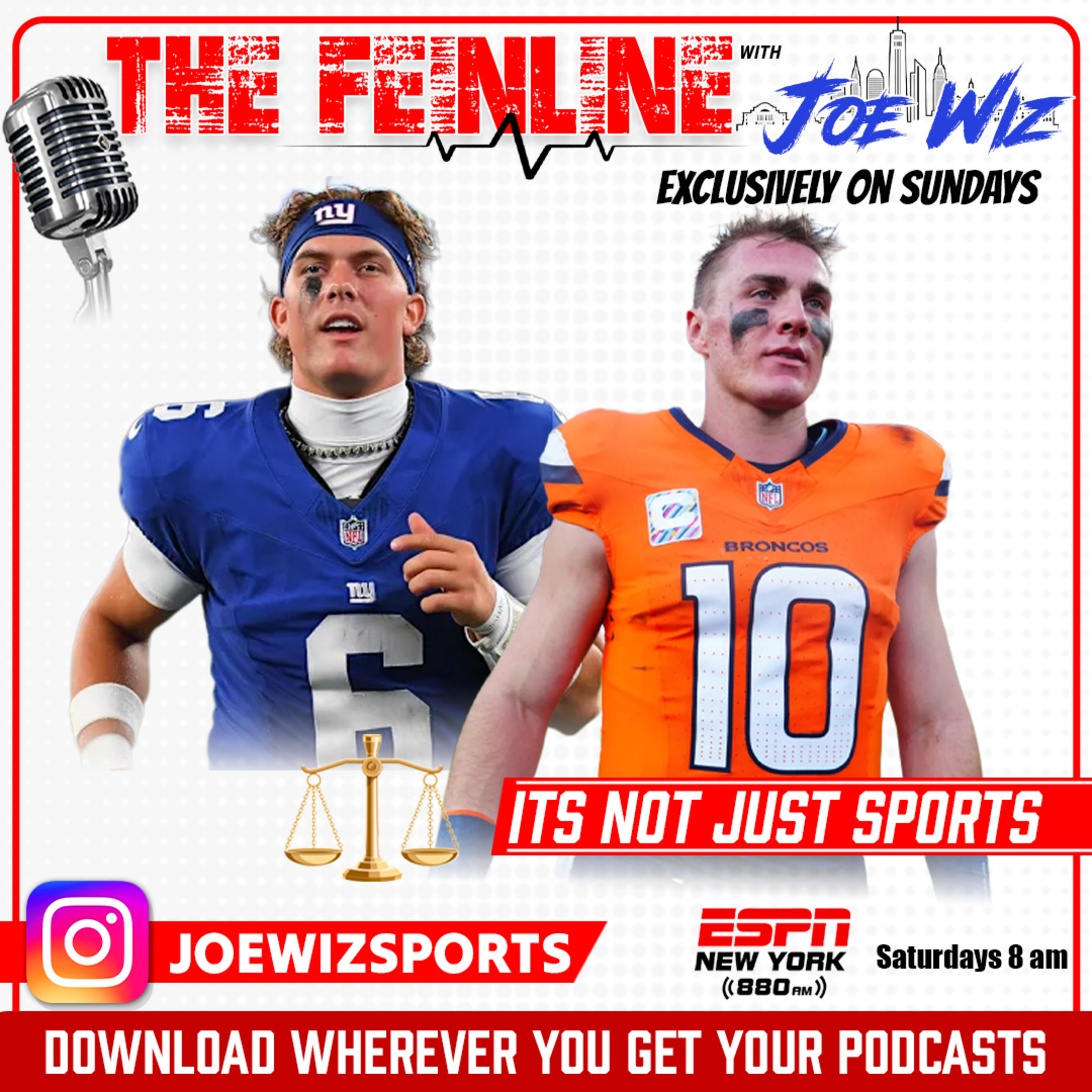 The Feinline Podcast with Joe Wiz as Heard on 880 ESPN New York episode artwork