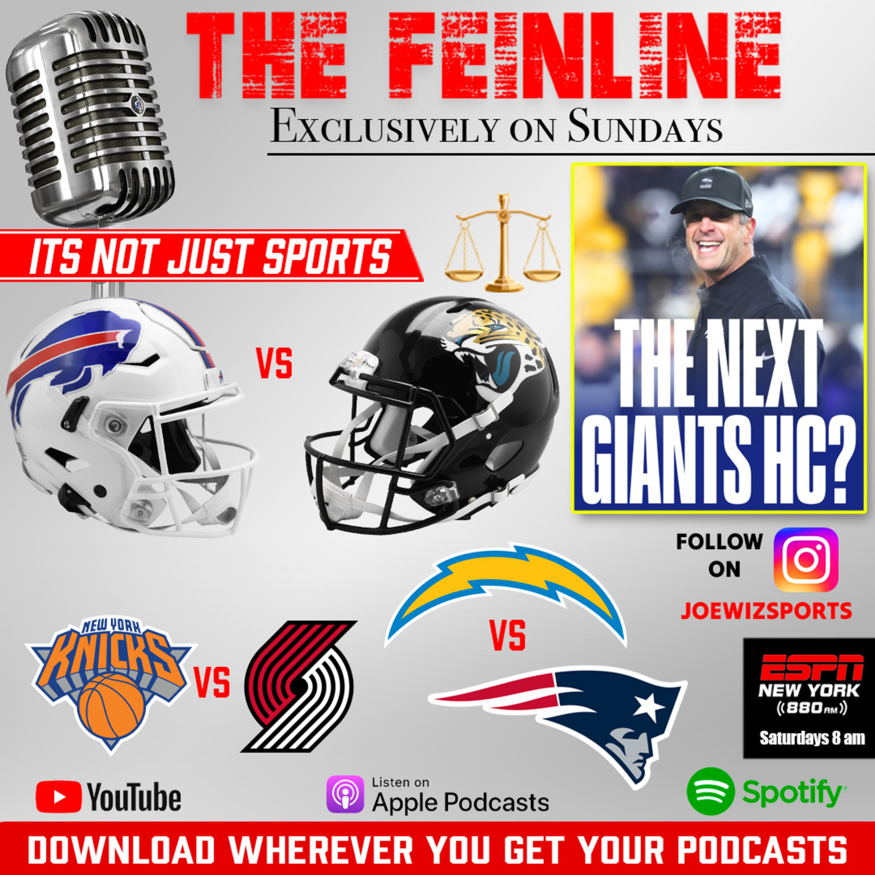 The Feinline Podcast with Joe Wiz as Heard on 880 ESPN New York episode artwork
