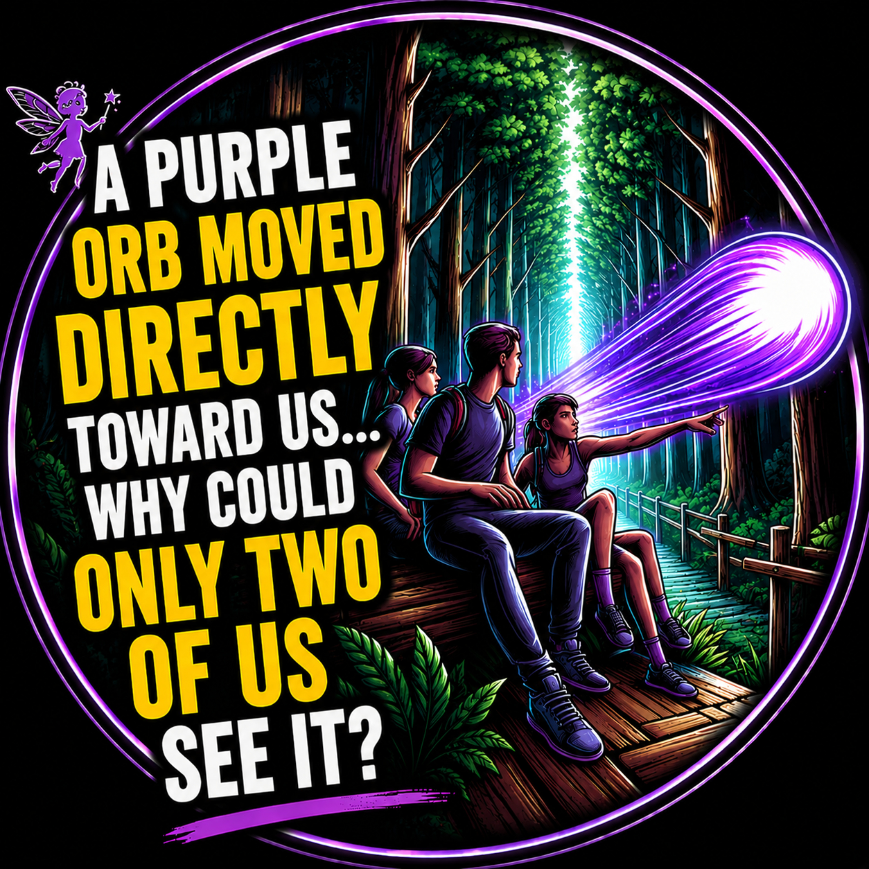 🟣 REAL FAIRY ENCOUNTER: A Purple Orb Moved Directly Toward Us... Only Two of Us Could See It!