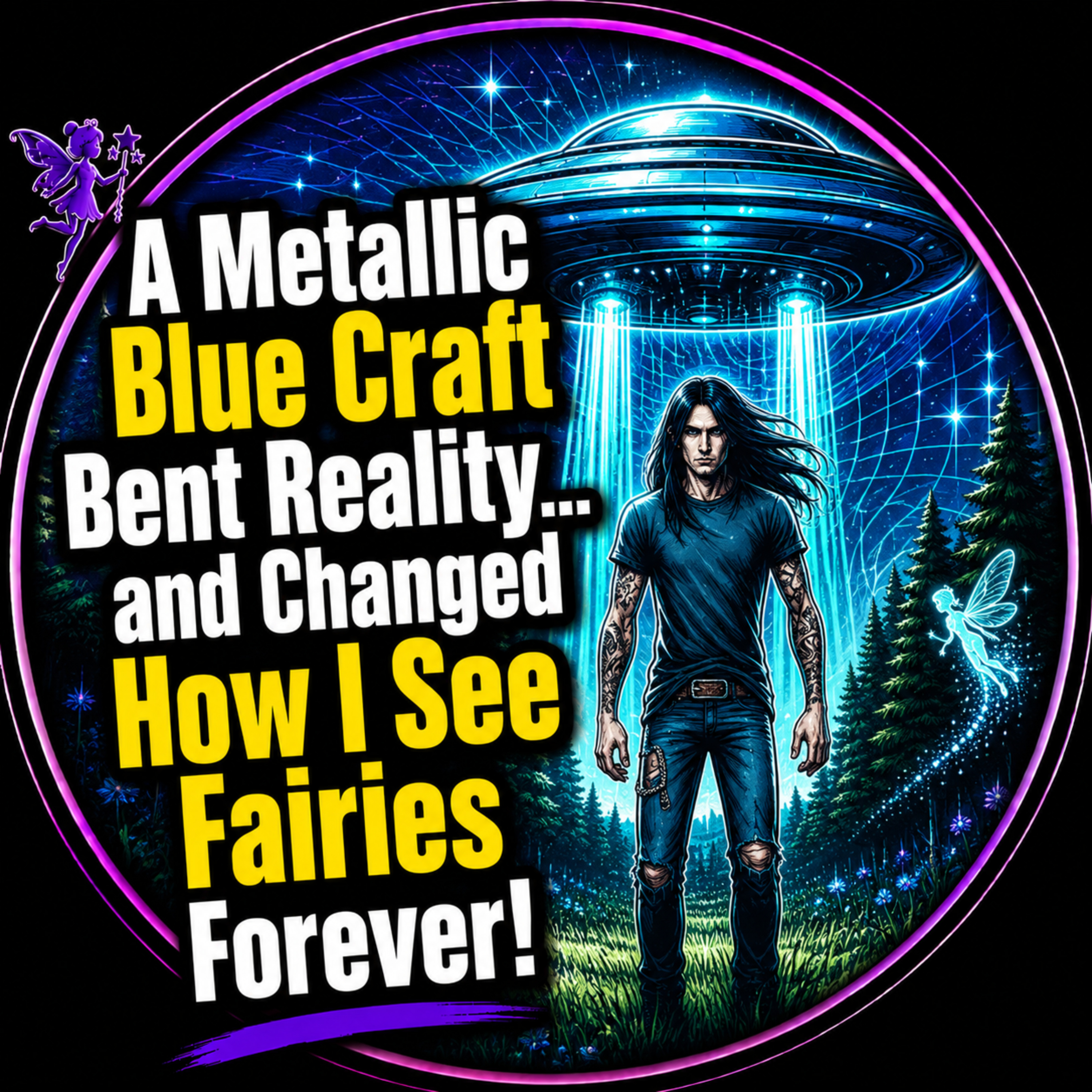 🛸 REAL UFO ENCOUNTER: A Metallic Blue Craft Bent Reality... and Changed How I See Fairies Forever!