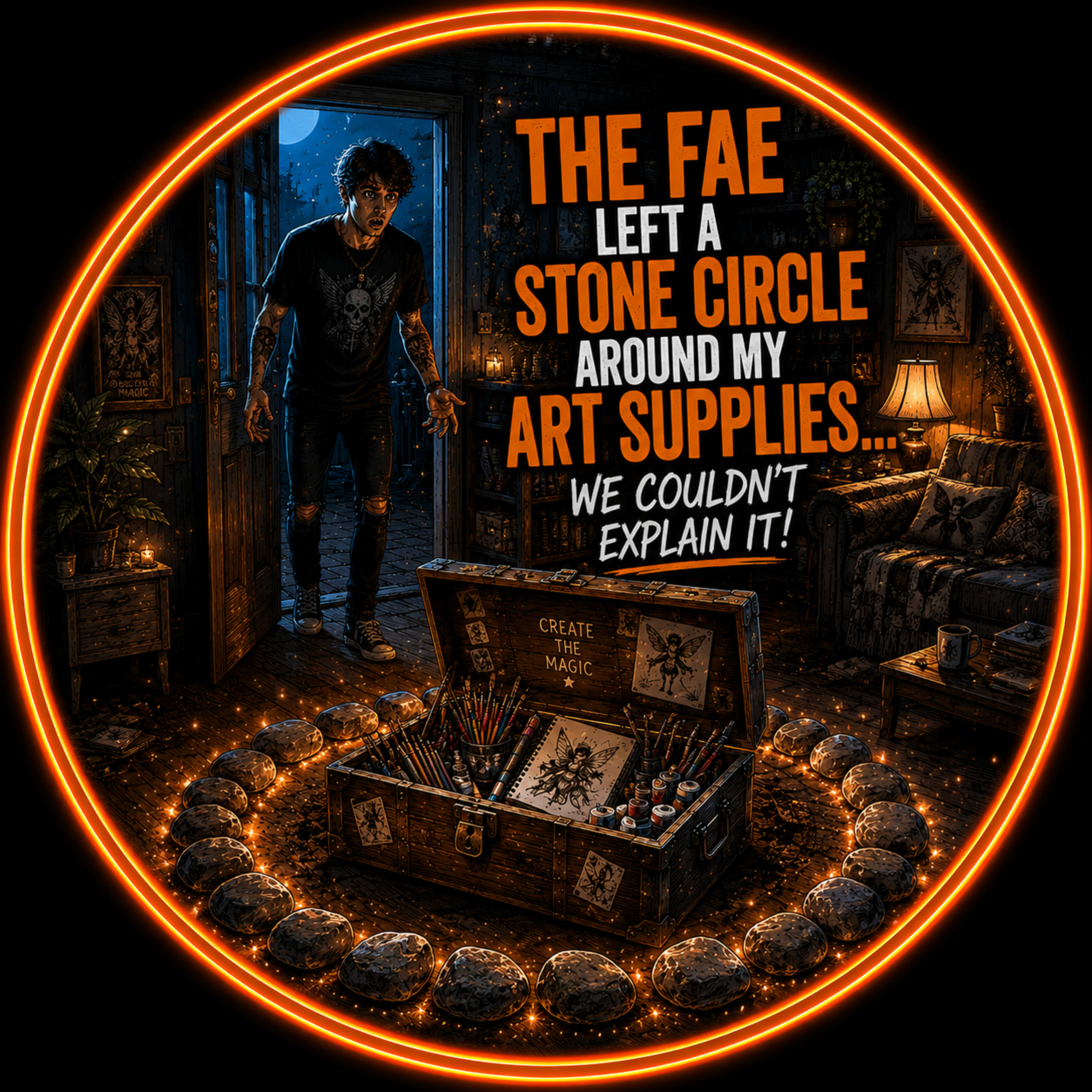 🧚 REAL FAIRY ENCOUNTER: The Fae Left A Stone Circle Around My Art Supplies.. We Couldn't Explain It!