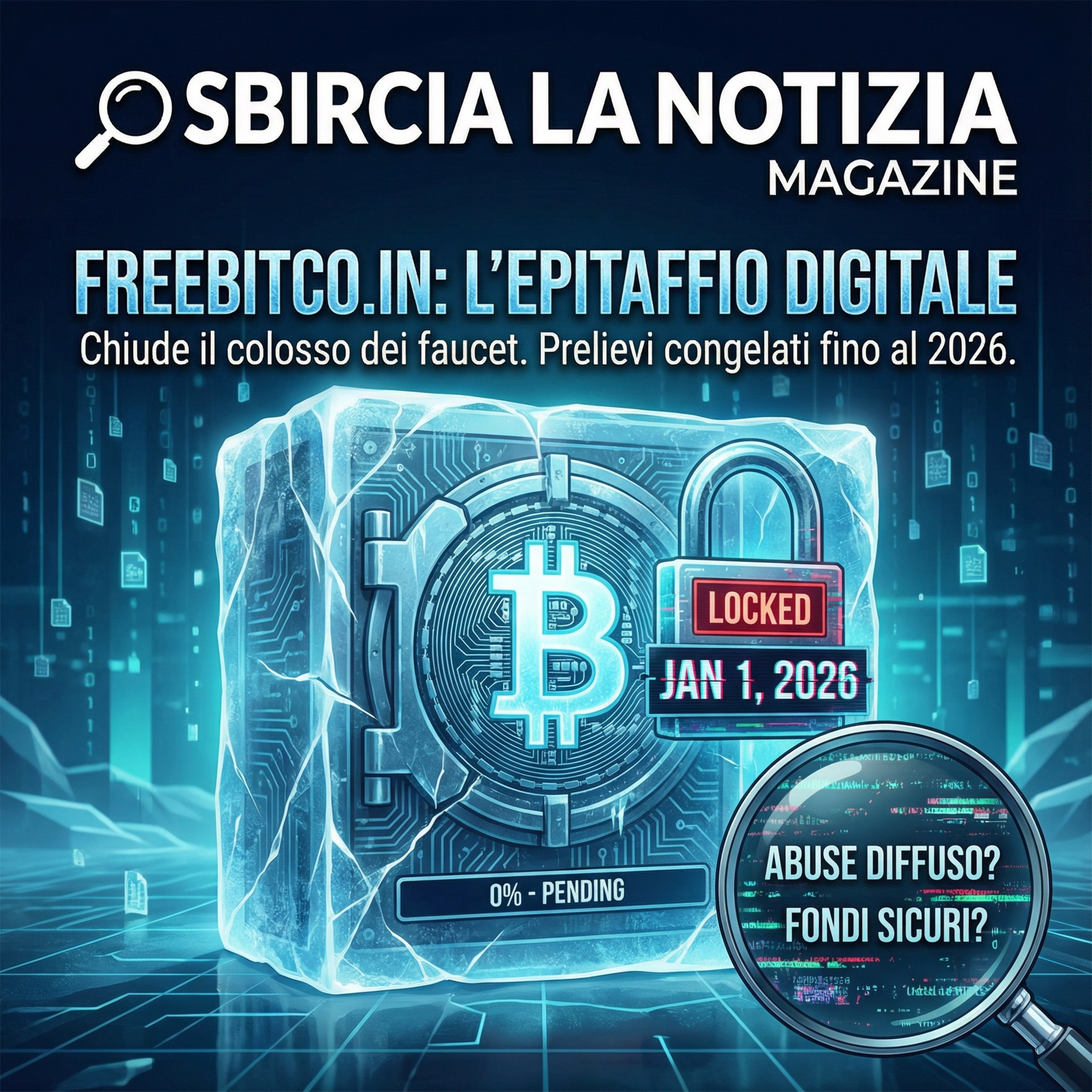 Freebitco.in chiude: Fine di un'era? Fondi bloccati fino al 2026 / Sbircia la Notizia Magazine episode artwork