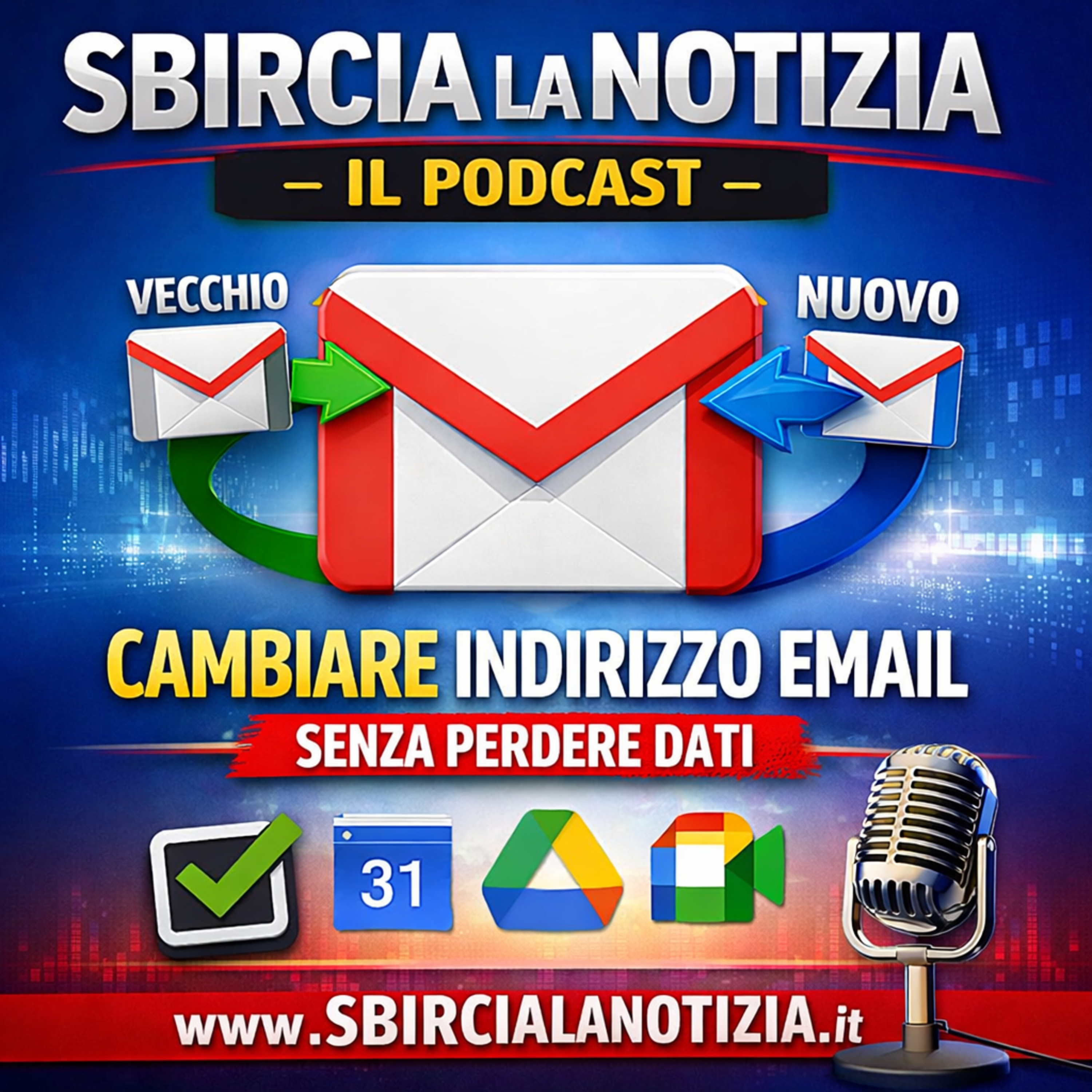 Gmail permetterà di cambiare indirizzo email senza perdere dati: limiti e checklist completa / Sbircia la Notizia Magazine episode artwork