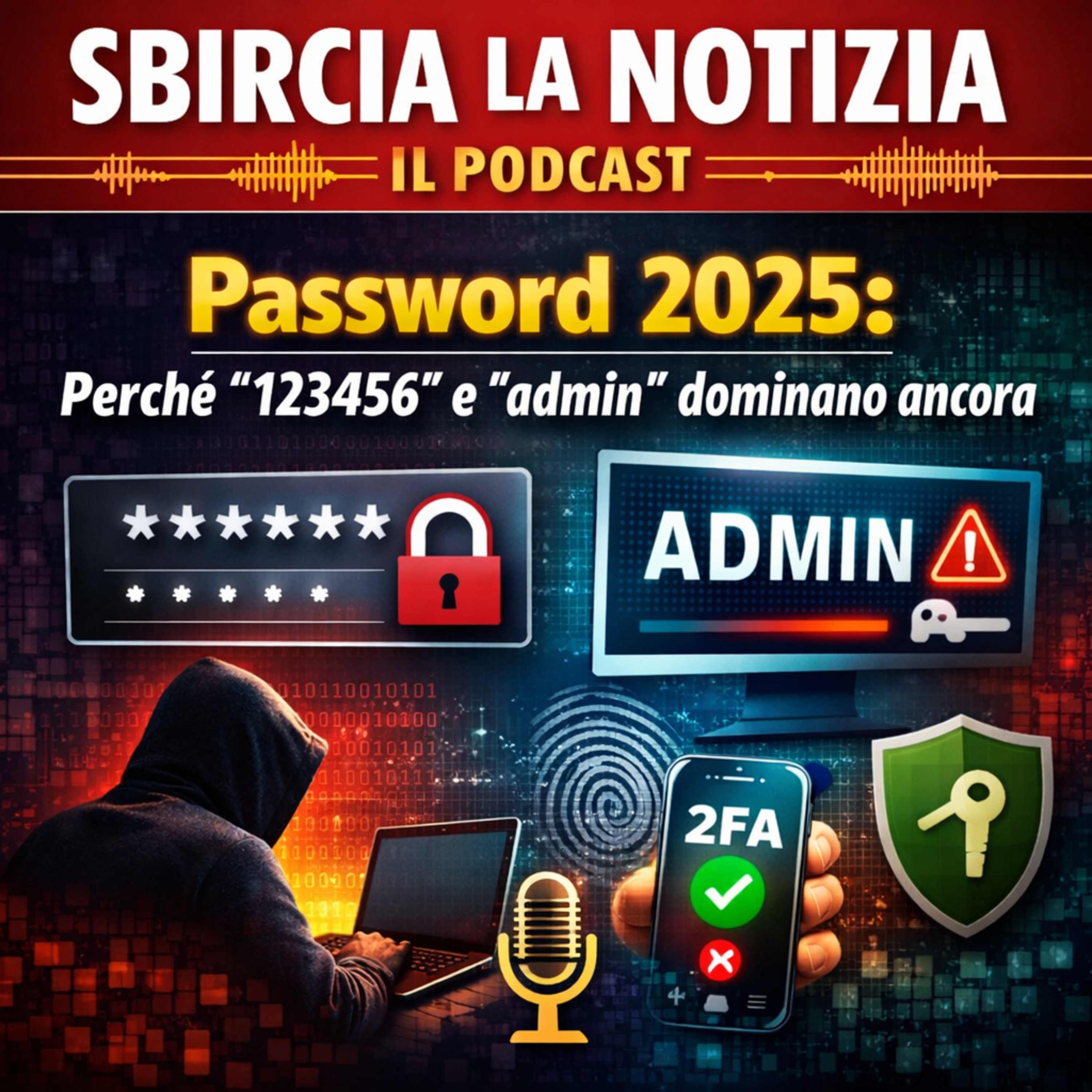 Password 2025: perché “123456” e “admin” dominano ancora / Sbircia la Notizia Magazine episode artwork