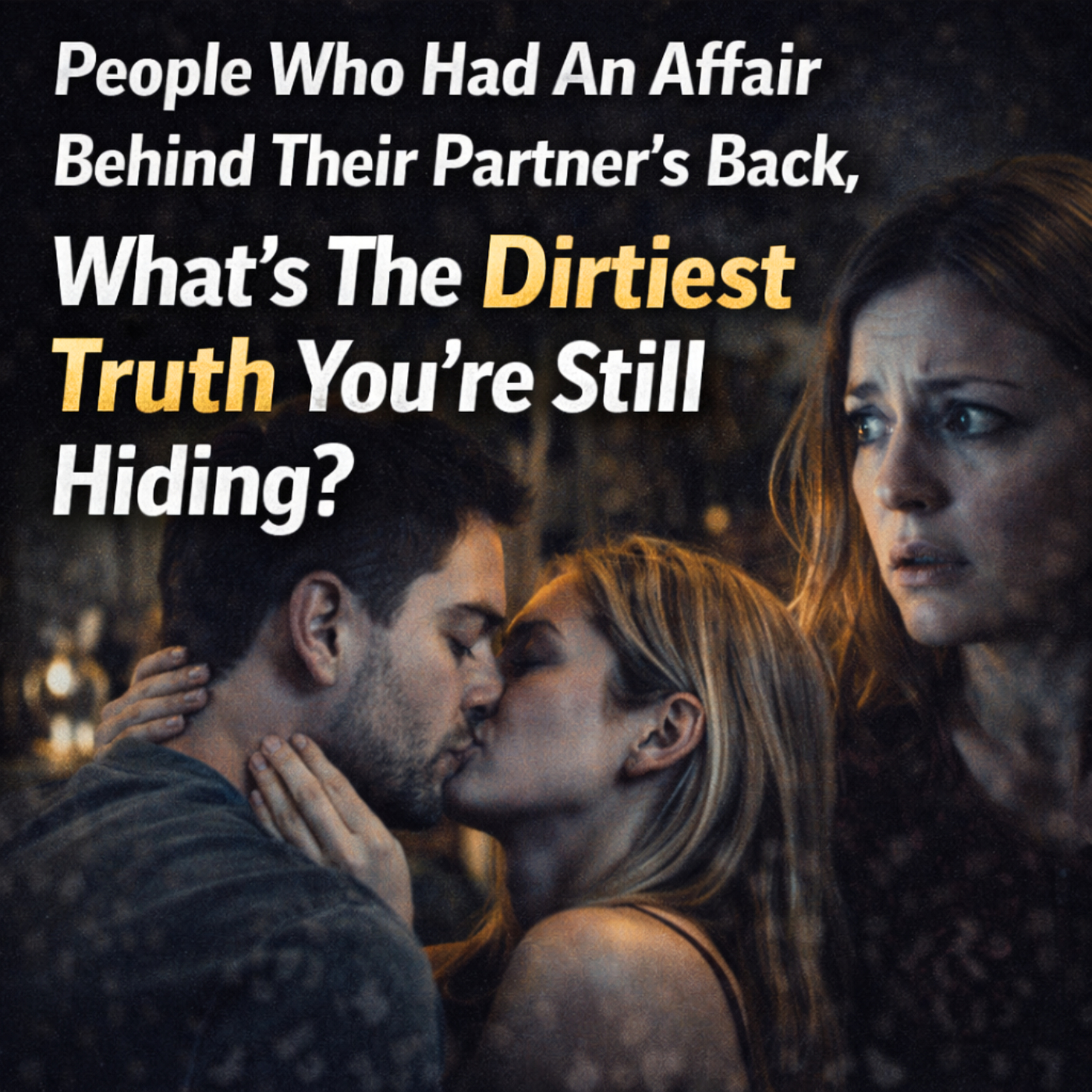 People Who Had An Affair Behind Their Partner’s Back, What’s The Dirtiest Truth You’re Still Hiding?