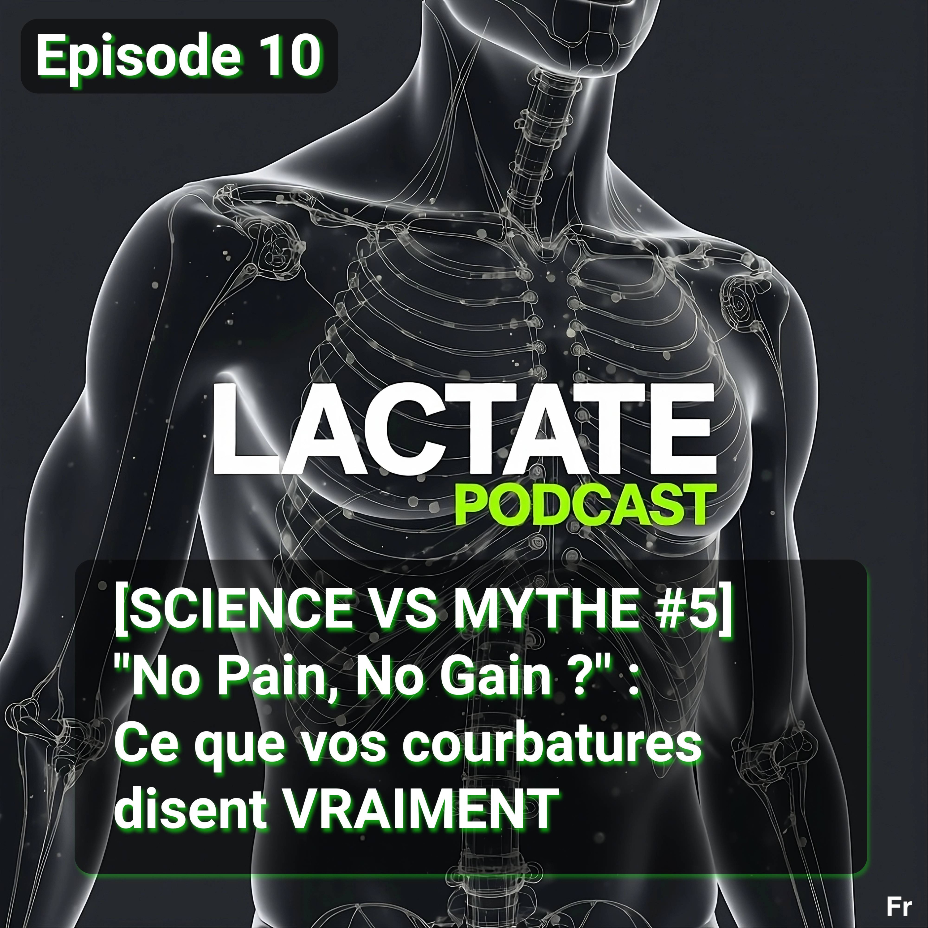 Épisode 10 : [SCIENCE VS MYTHE #5] "No Pain, No Gain ?" : Ce que vos courbatures disent VRAIMENT 🏋️ episode artwork