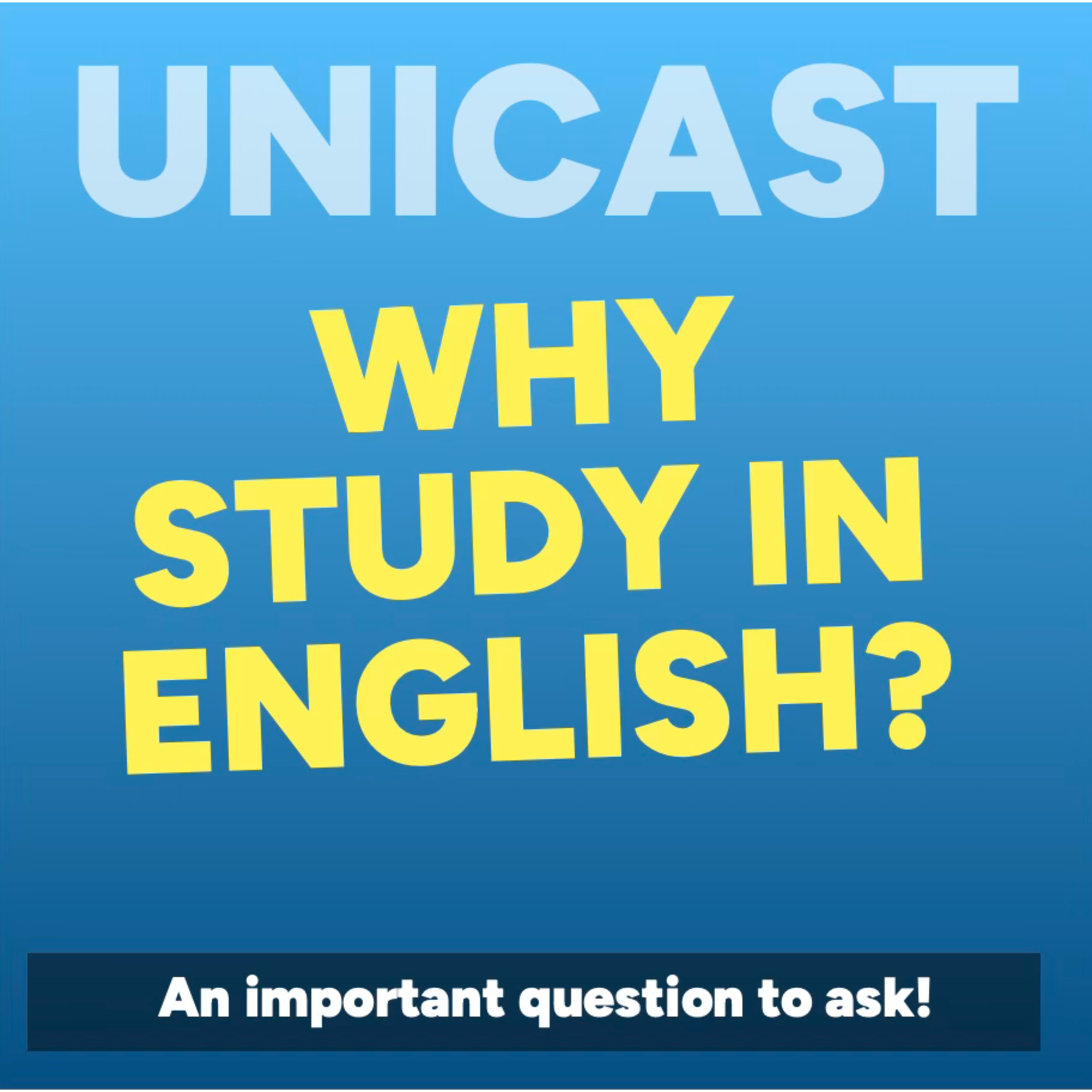 Why study in English? episode artwork