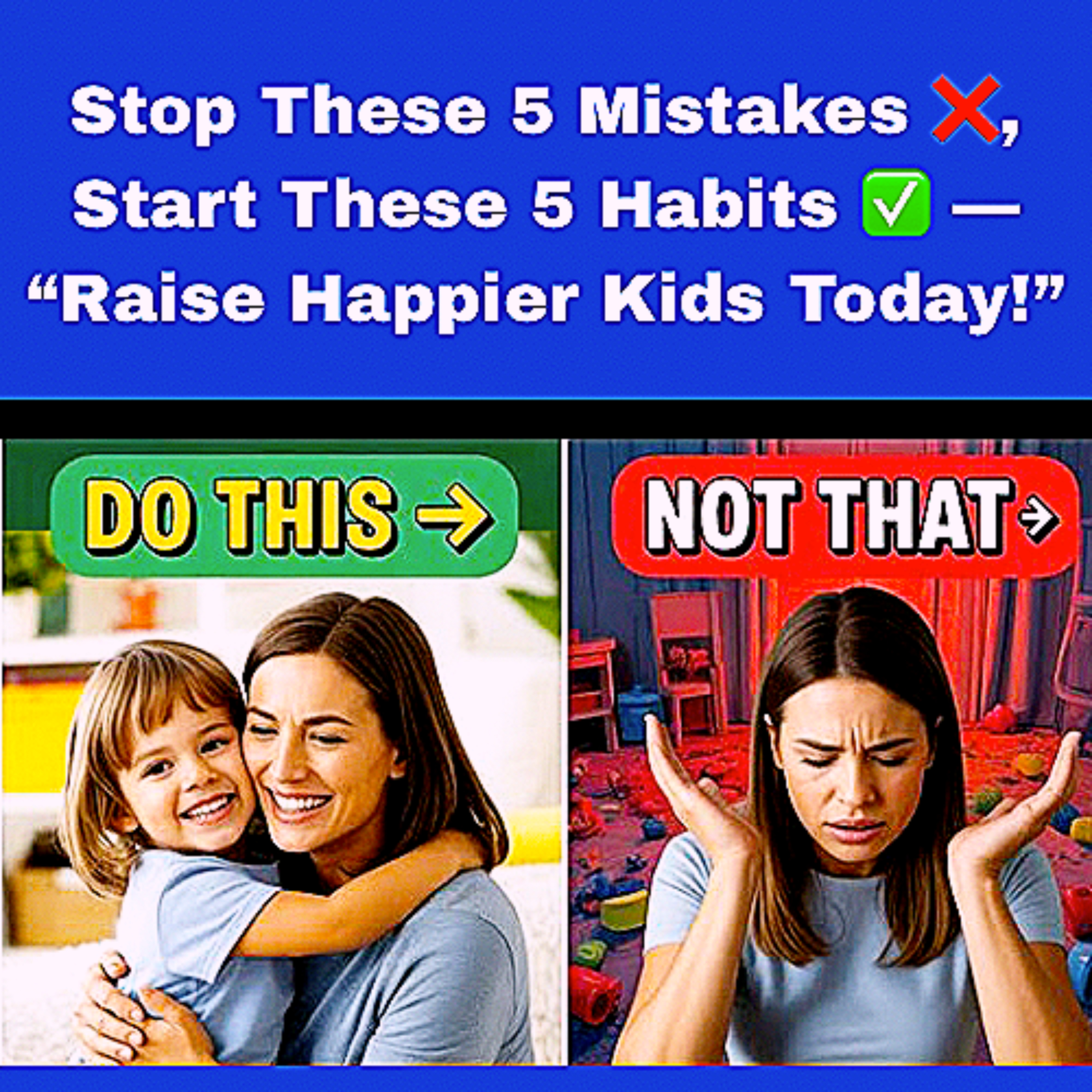 Stop These 5 Mistakes ❌, Start These 5 Habits ✅ — Raise Happier Kids Today! episode artwork