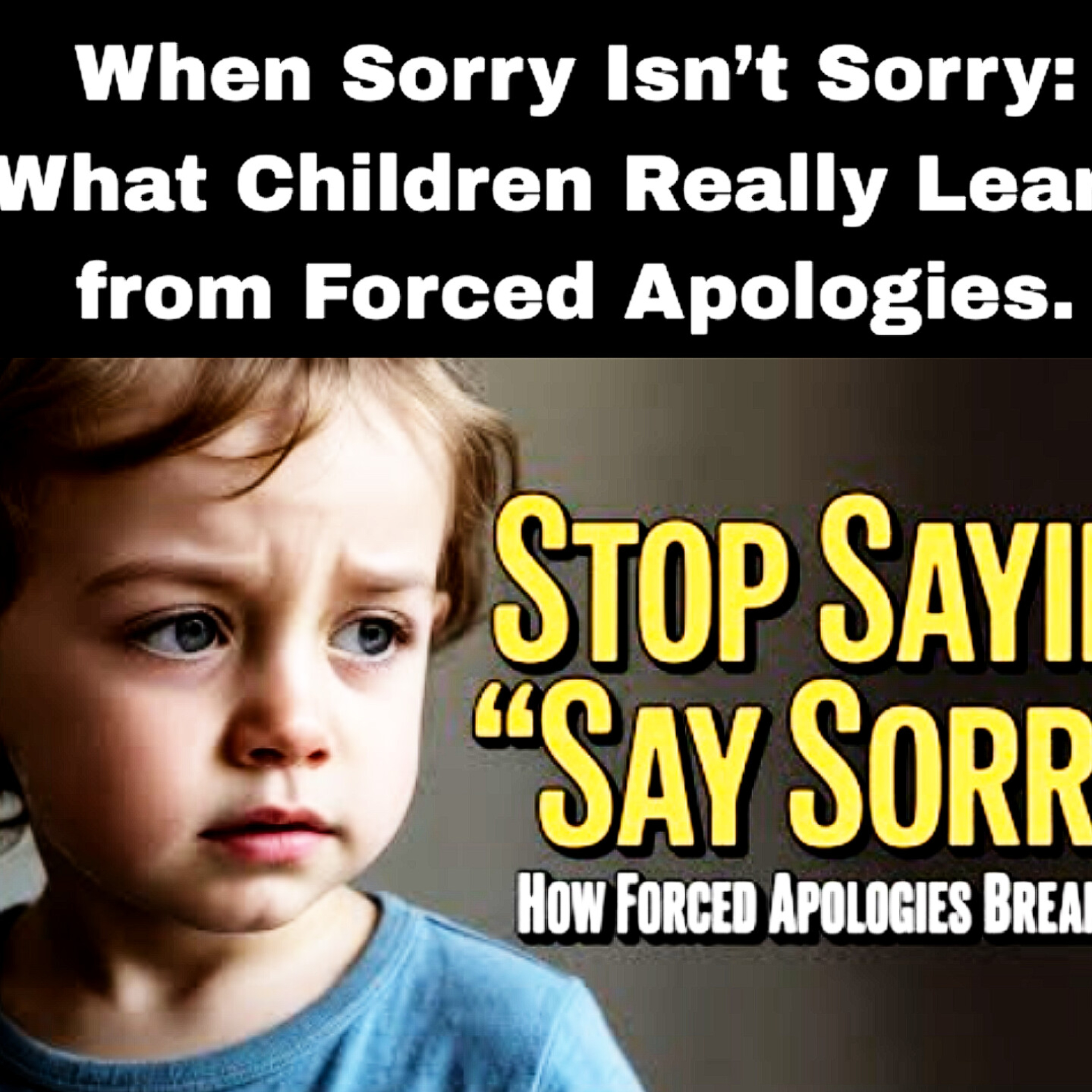 When Sorry Isn’t Sorry: What Children Really Learn from Forced Apologies.Parenting Cycle.  episode artwork