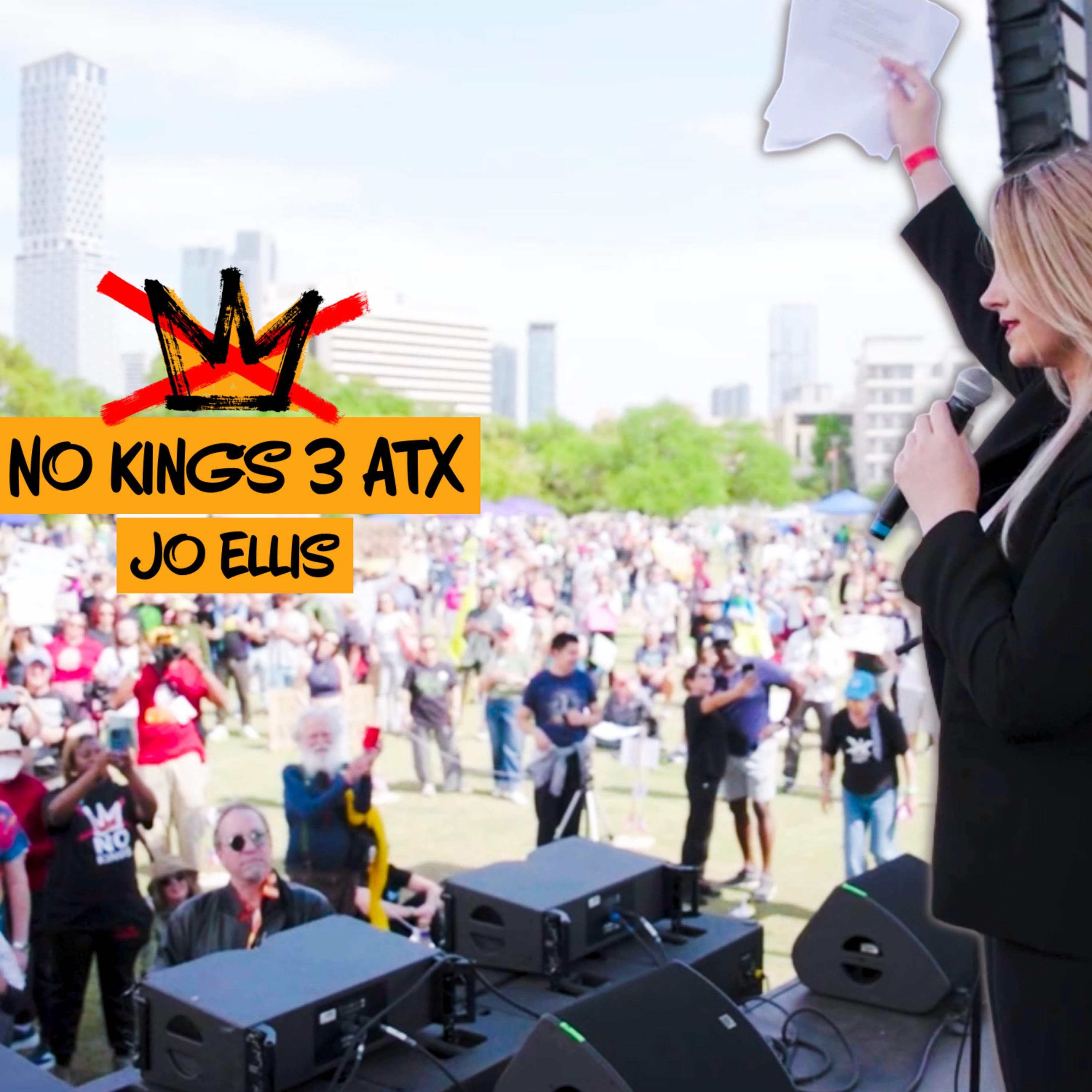 Jo Ellis No Kings Austin Speech | Trans Black Hawk Pilot Turned Comedian episode artwork