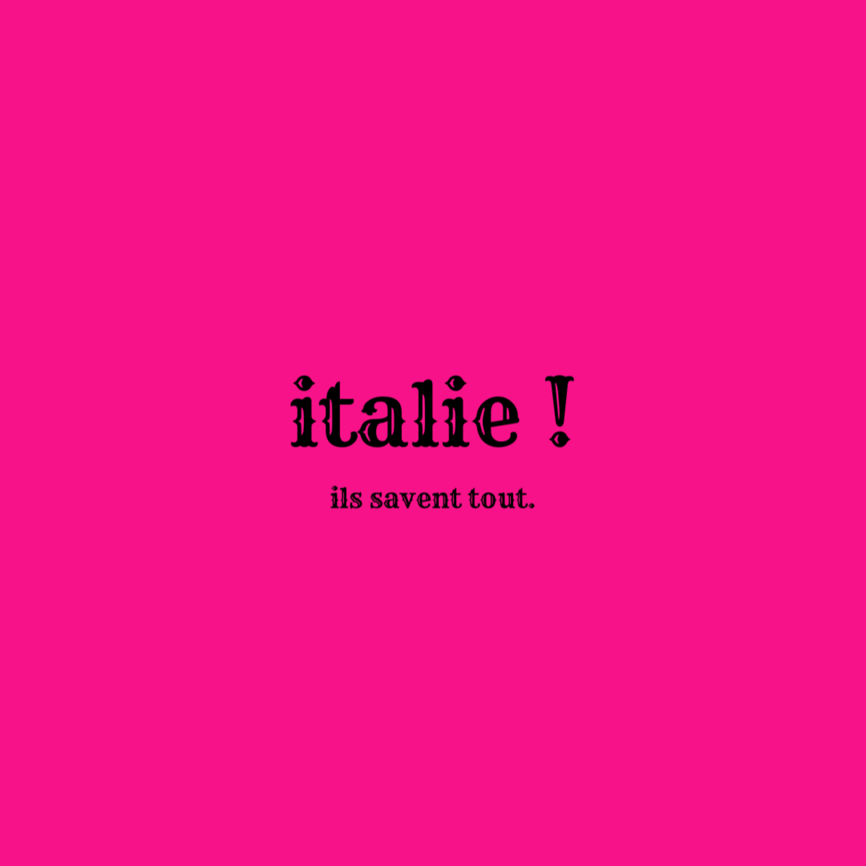 italie !