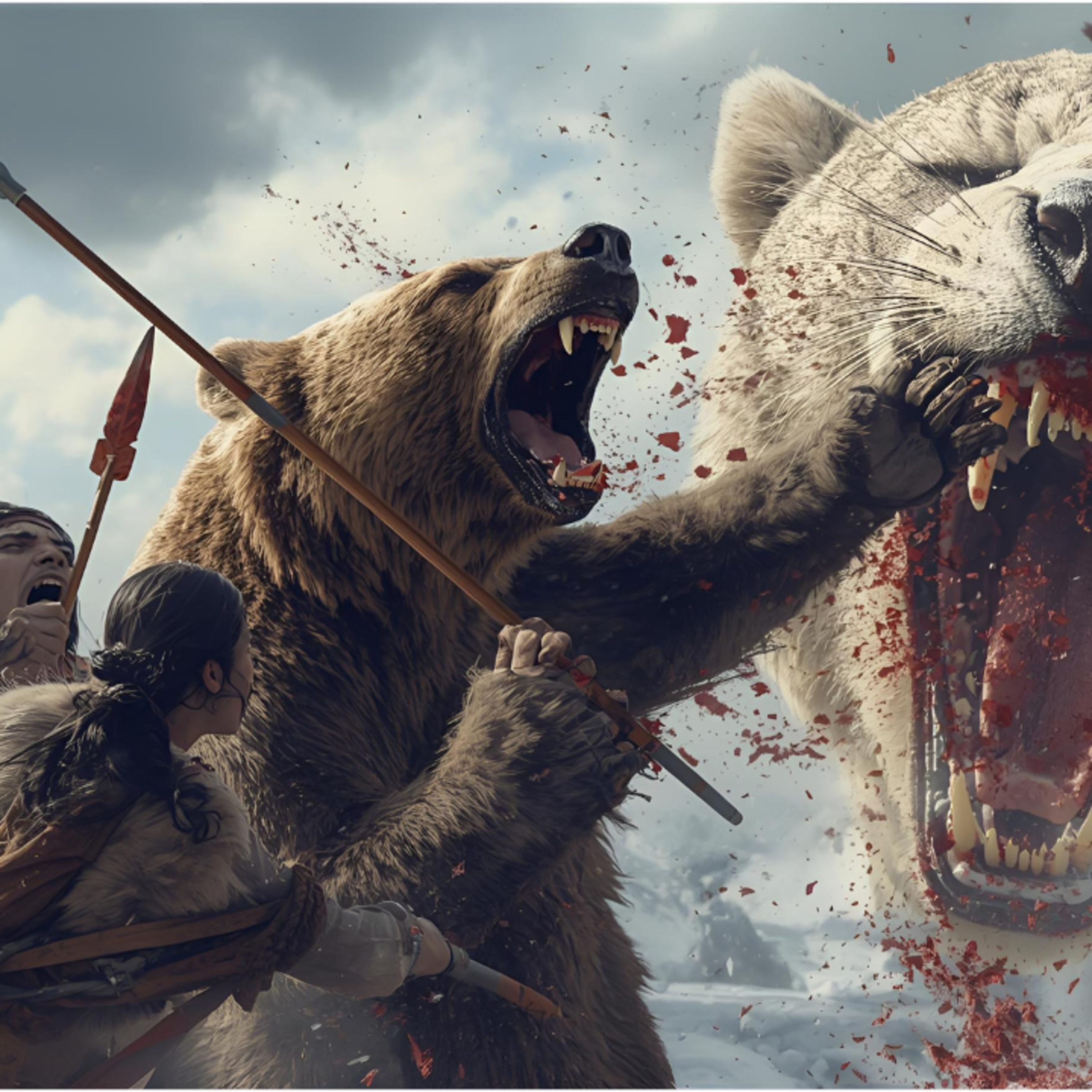 Extinct monsters the first Americans battled to survive