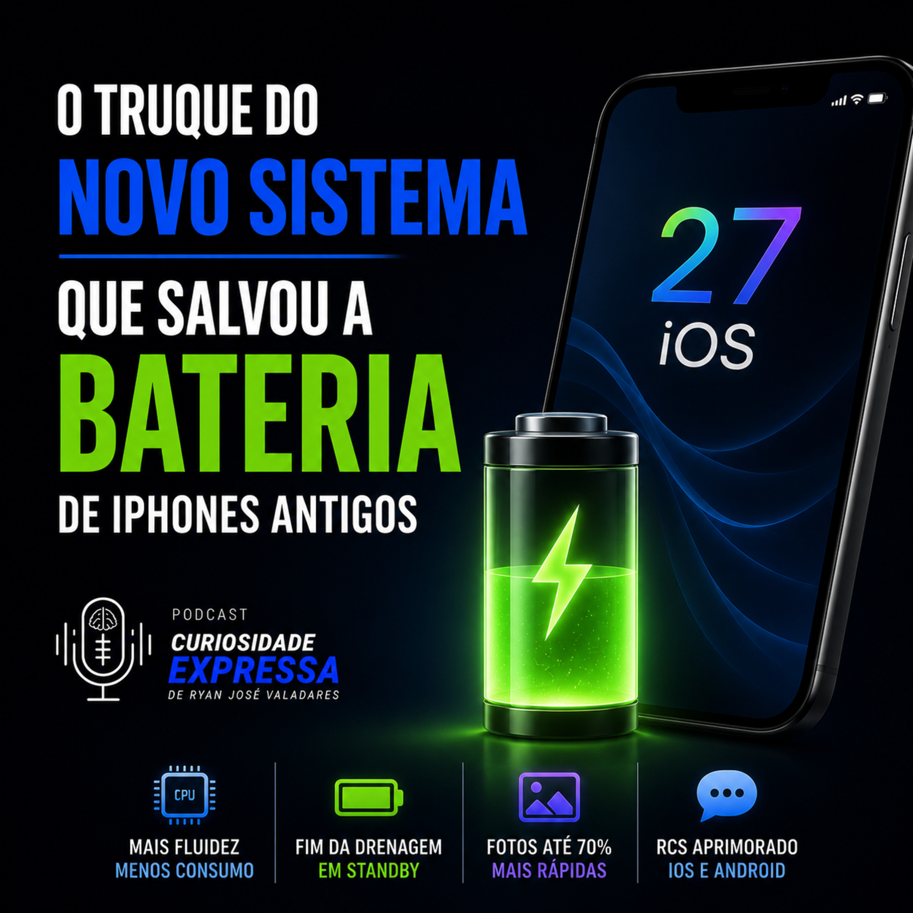 O Truque do Novo Sistema que Salvou a Bateria de iPhones Antigos episode artwork