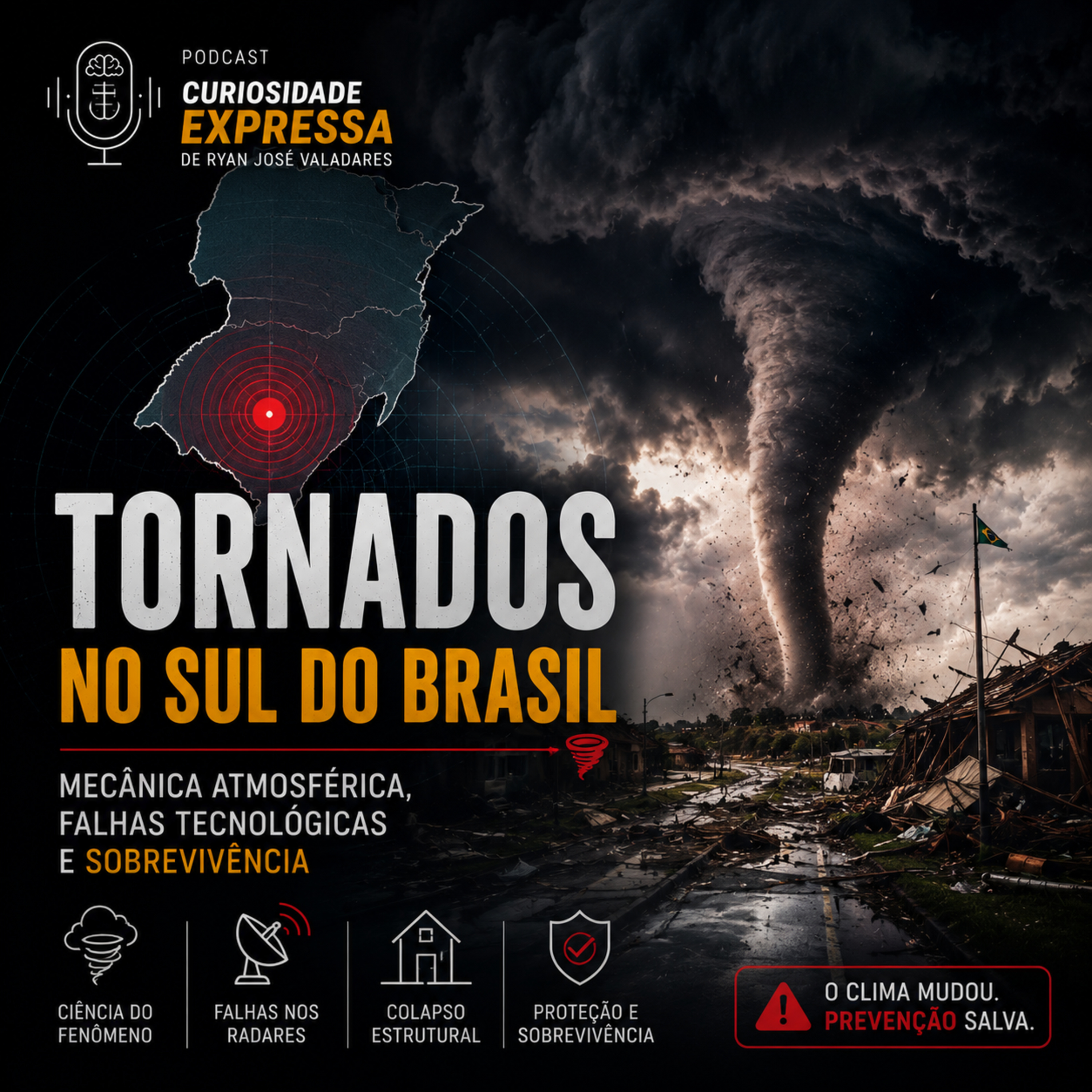 Tornados no Sul do Brasil: Mecânica Atmosférica, Falhas Tecnológicas e Sobrevivência episode artwork