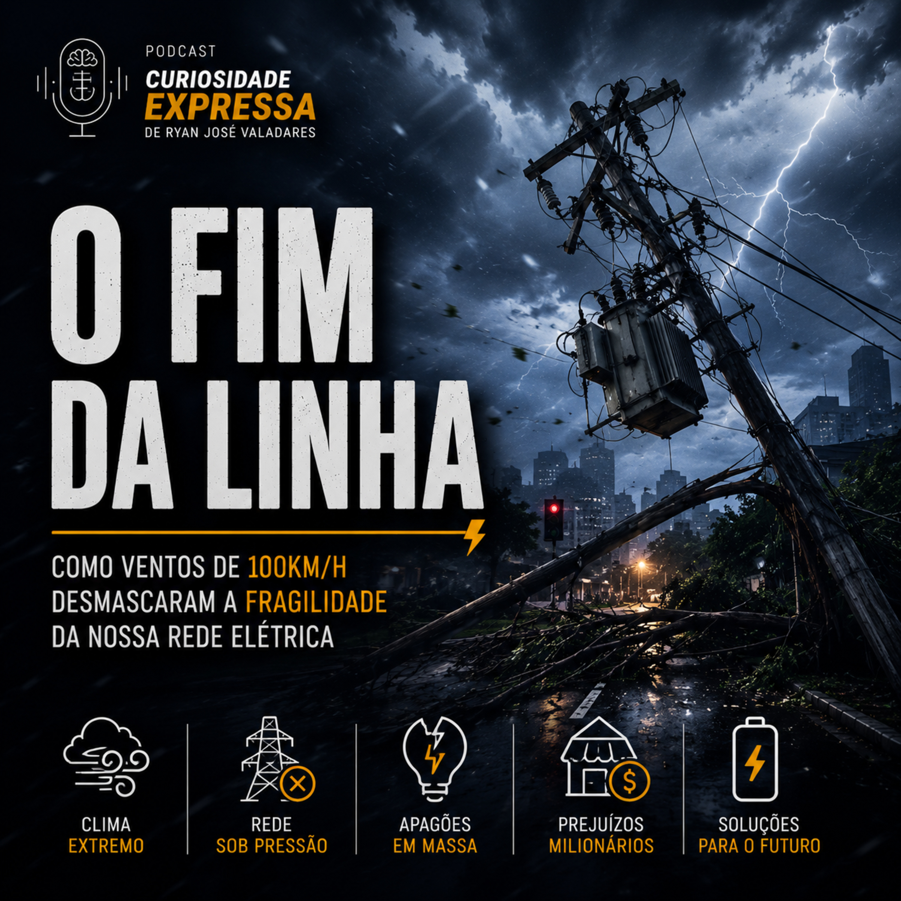 O Fim da Linha: Como Ventos de 100km/h Desmascararam a Fragilidade da Nossa Rede Elétrica episode artwork