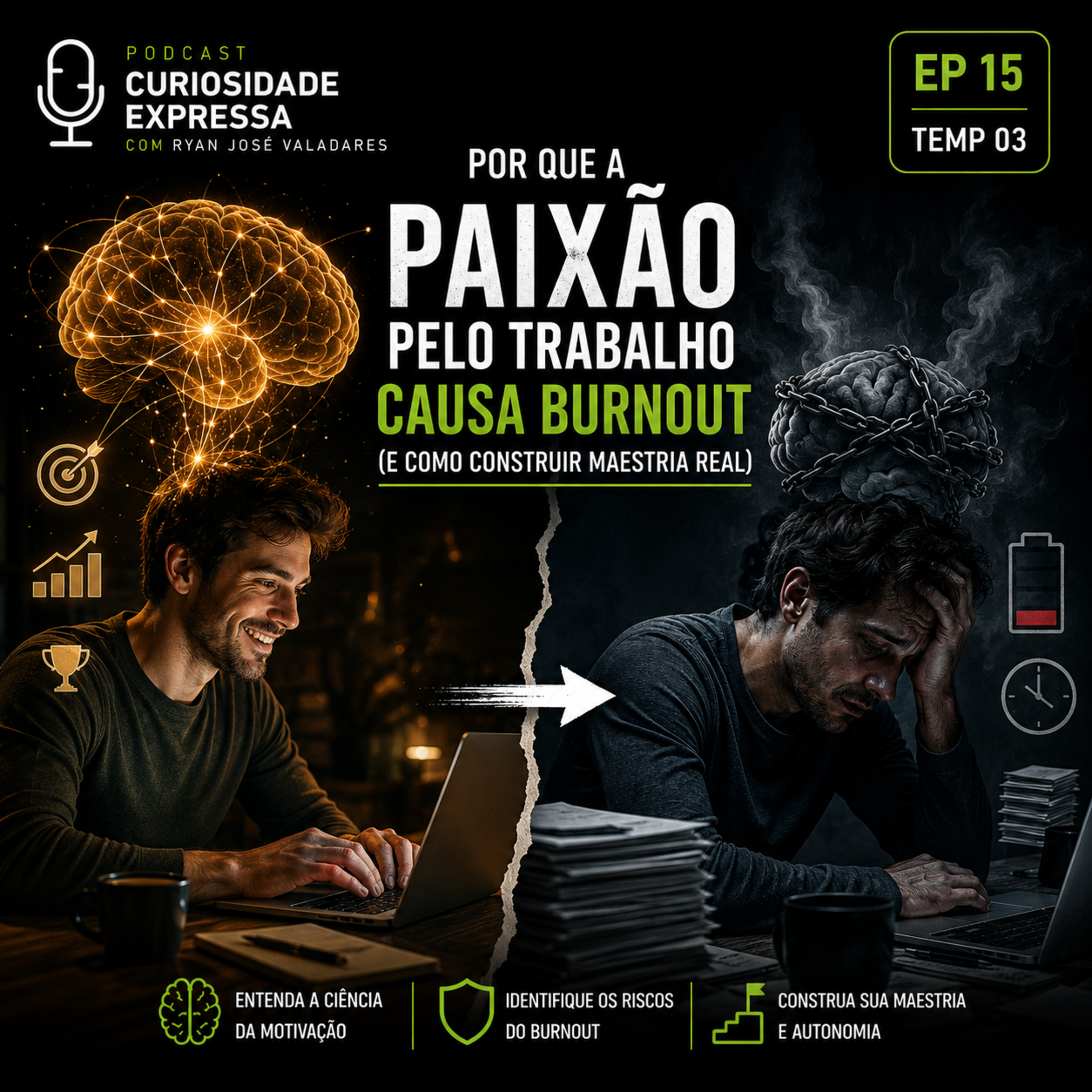 Por Que a Paixão pelo Trabalho Causa Burnout (E Como Construir Maestria Real) episode artwork