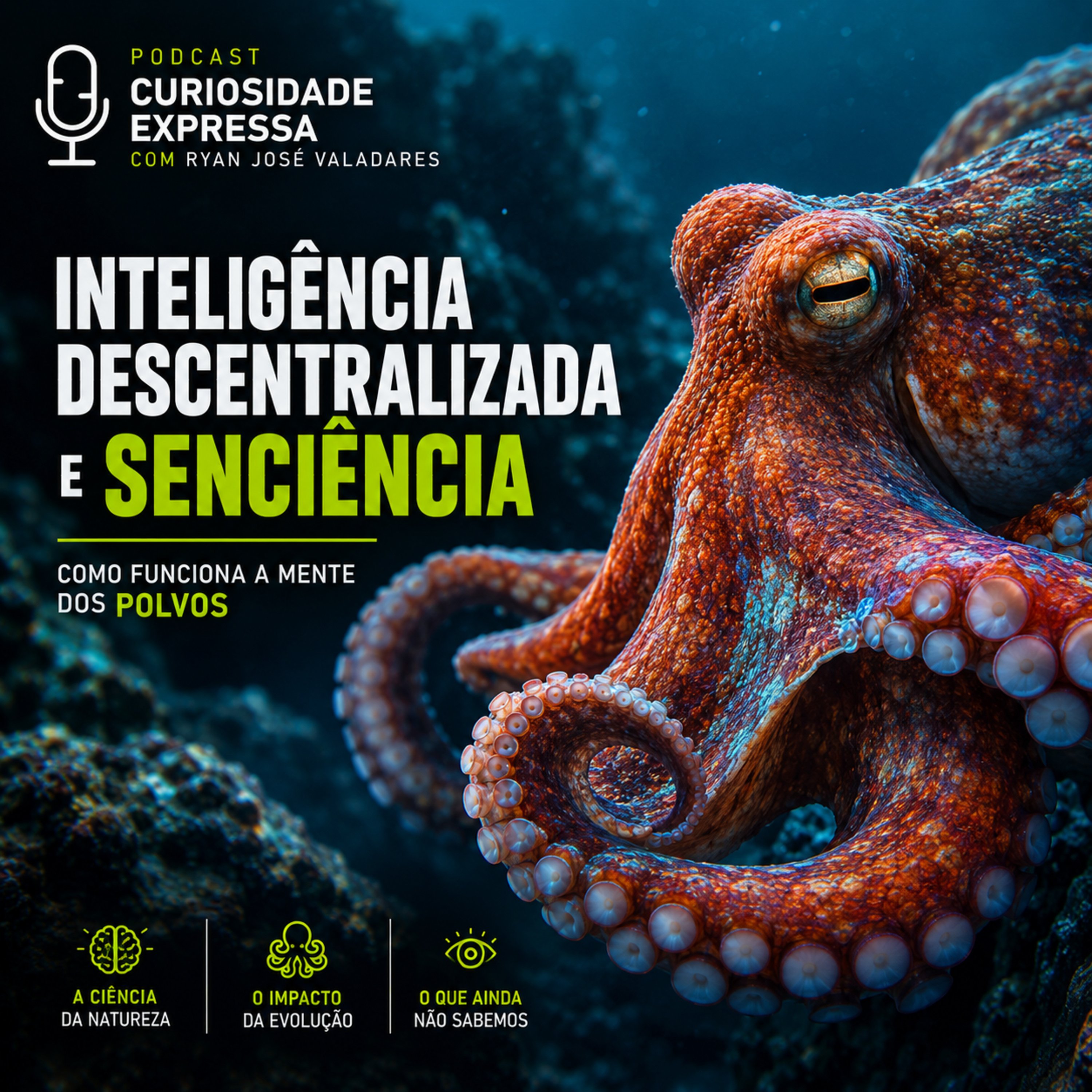 Inteligência Descentralizada e Senciência: Como Funciona a Mente dos Polvos episode artwork