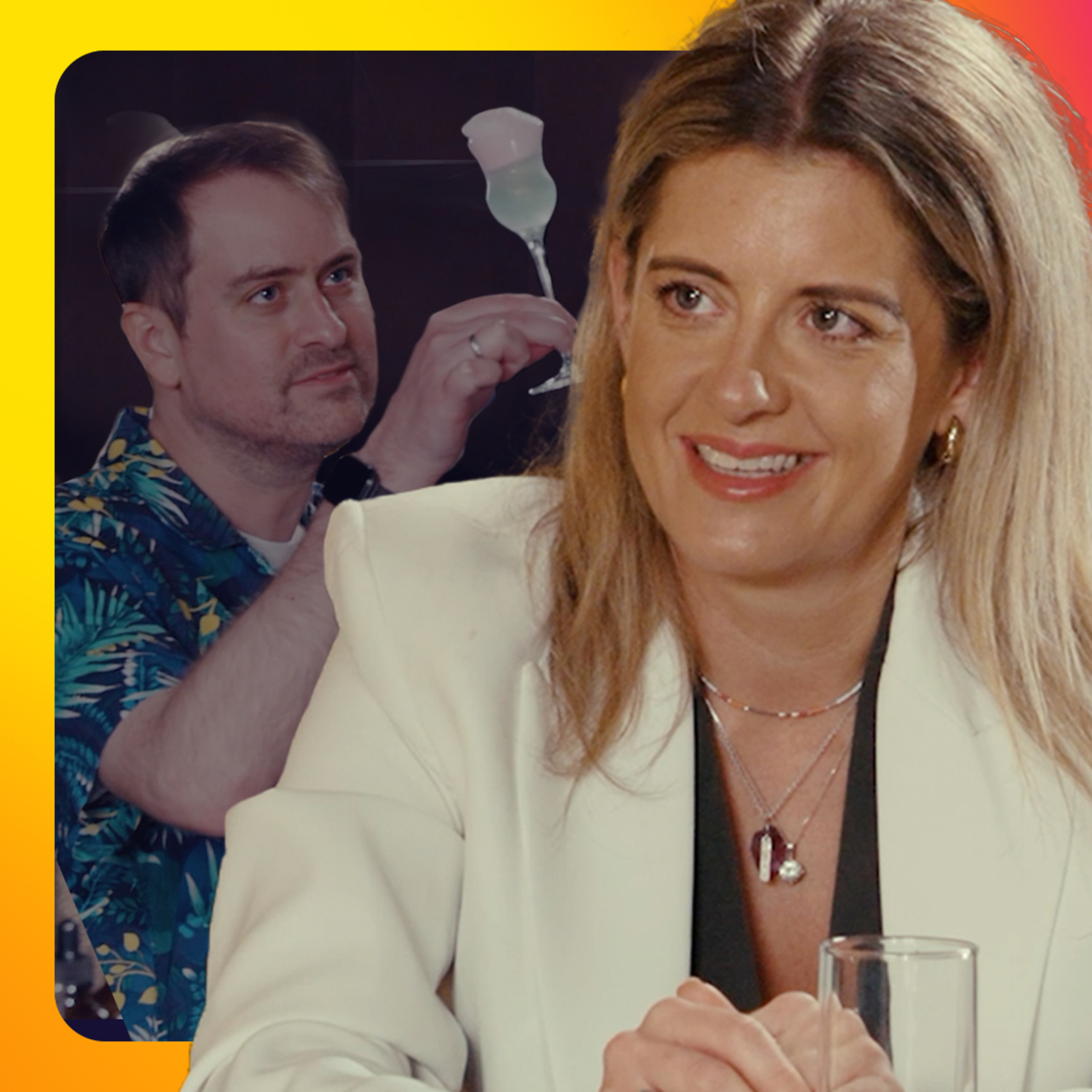 Anna Sebastian Swaps Luxury Hospitality for Unicorn Cocktails | At The Bar episode artwork